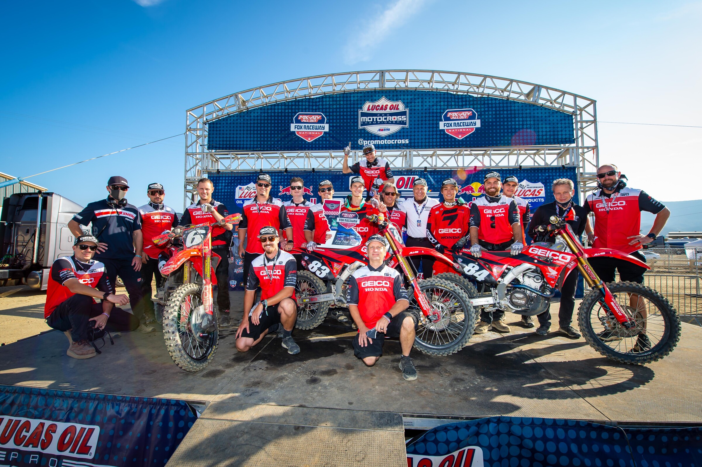 GEICO Honda swept the podium at their last race ever.