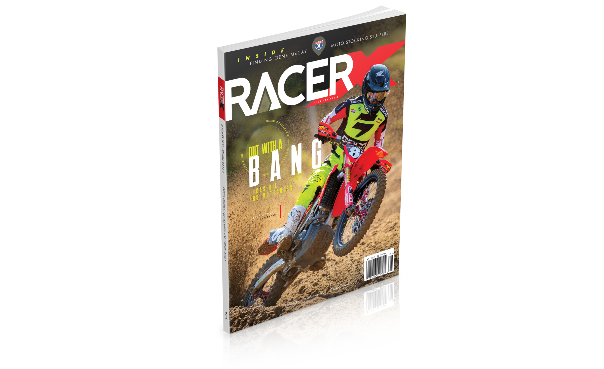 GEICO Honda’s Jett Lawrence won his first AMA Pro Motocross race—and participated in a second-moto GEICO Honda podium sweep—at October’s season-ending Fox Raceway National. 