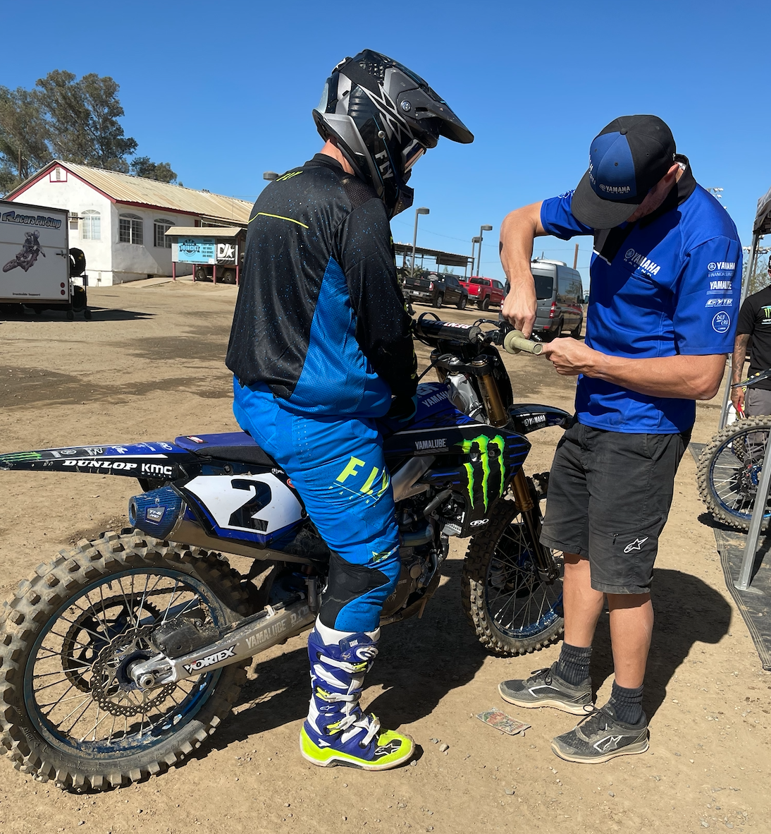 Steve Matthes testing the Monster Energy Yamaha Factory Racing YZ450F. After the GEICO Honda team folded, Matthes is still in search of a ride for 2021, although he does still yell (and is very loyal to) 