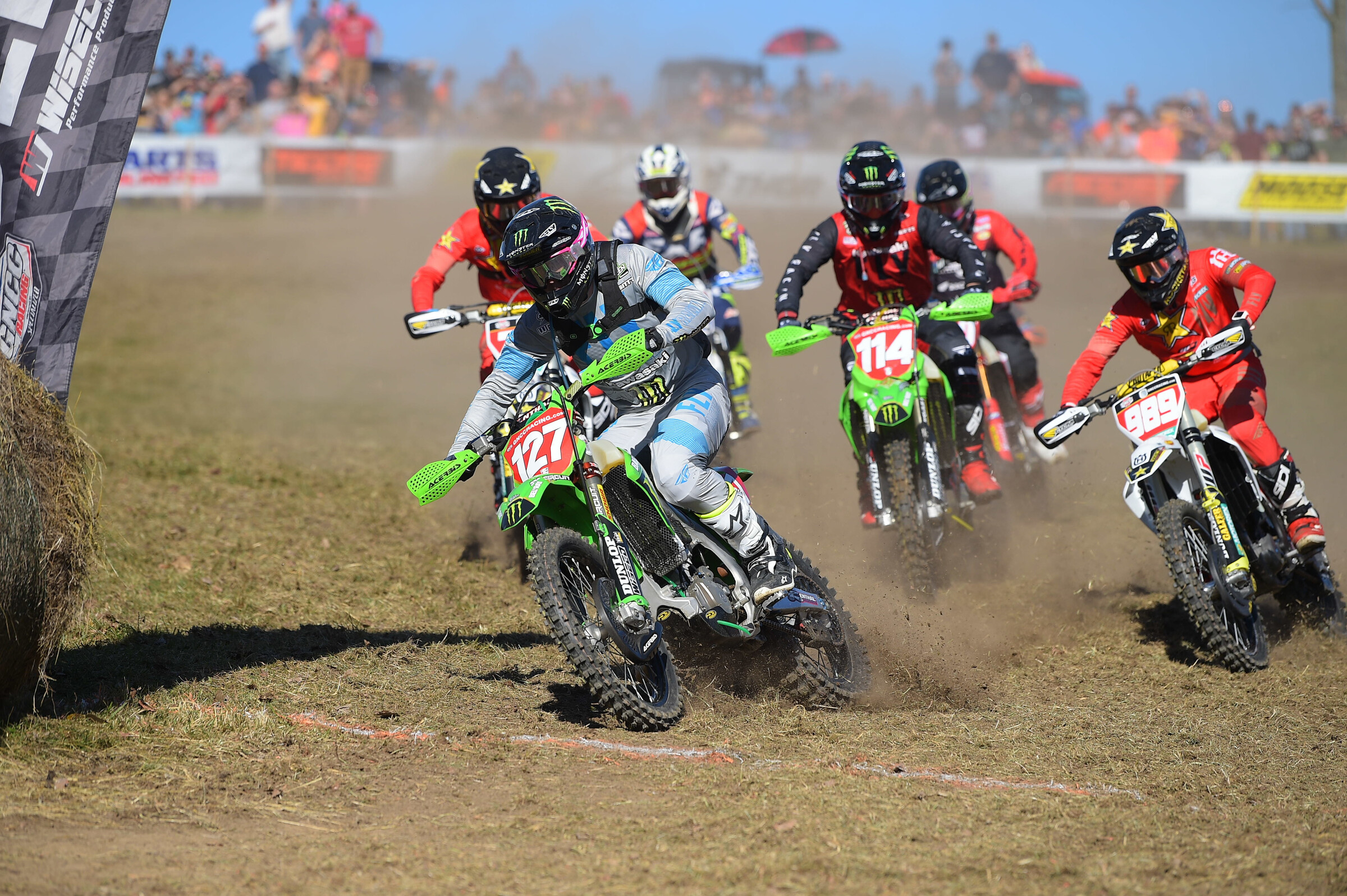 Jordan Ashburn (Babbitt's Online/Monster Energy/Kawasaki) grabbed the XC1 holeshot award, and third overall on the day.