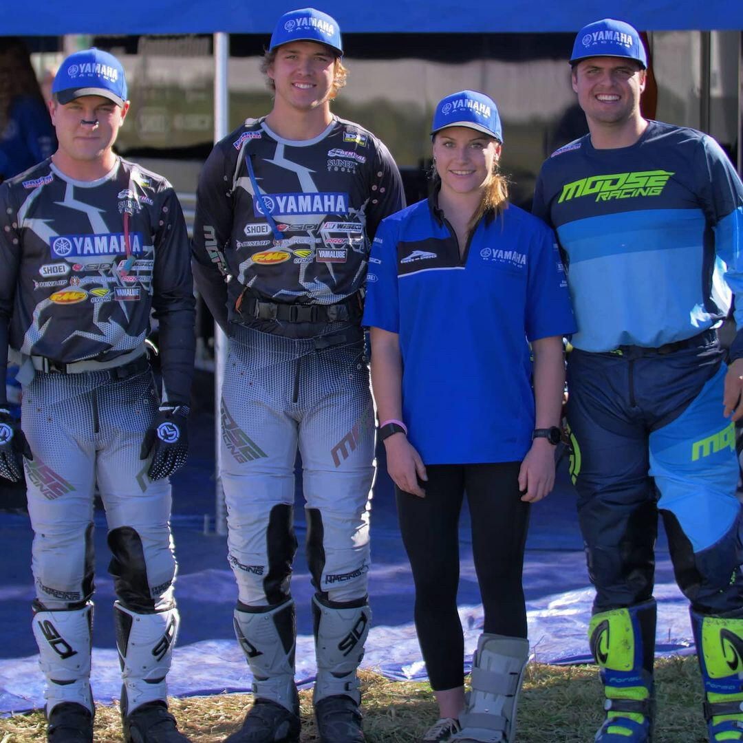 From left to right: Michael Witkowski (XC2), Layne Michael (XC1), and Rachel Archer (WXC) will return to the team for another year as Steward Baylor Jr. (XC1) officially joins the roster for 2021.