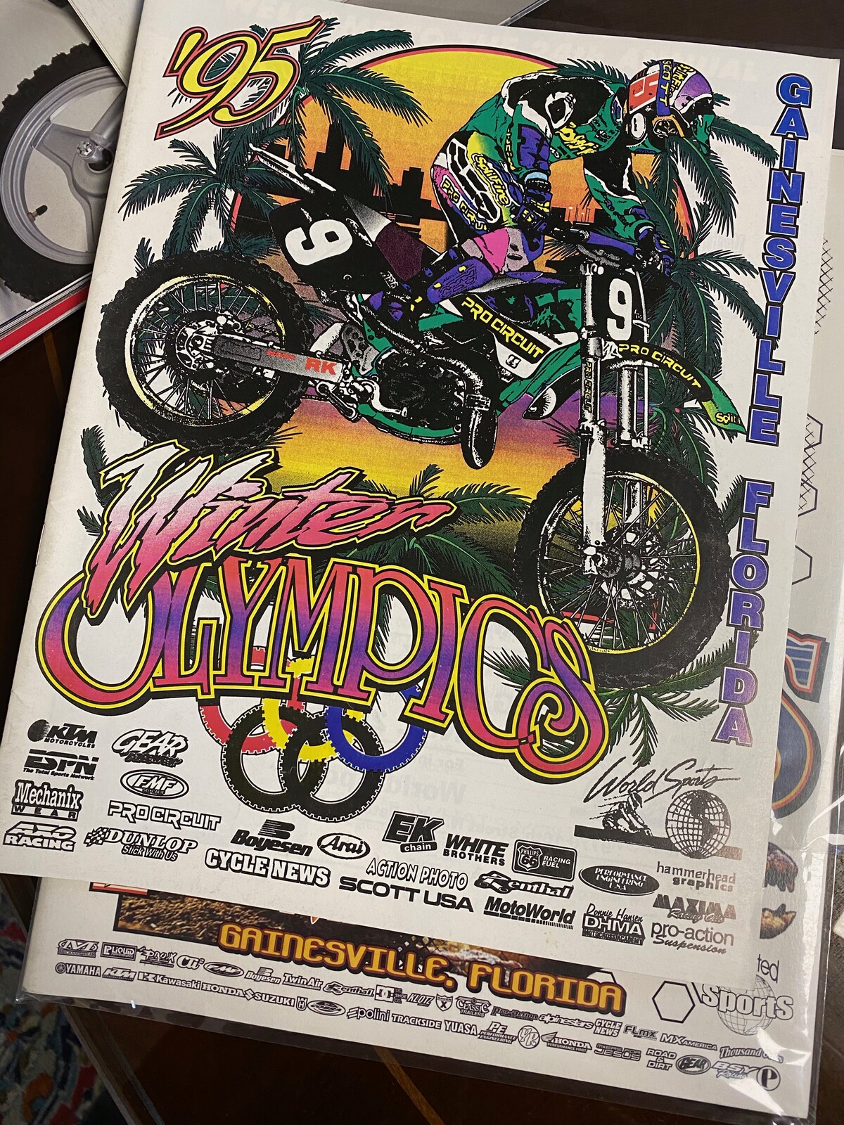 The 1995 Mini O's event program cover.