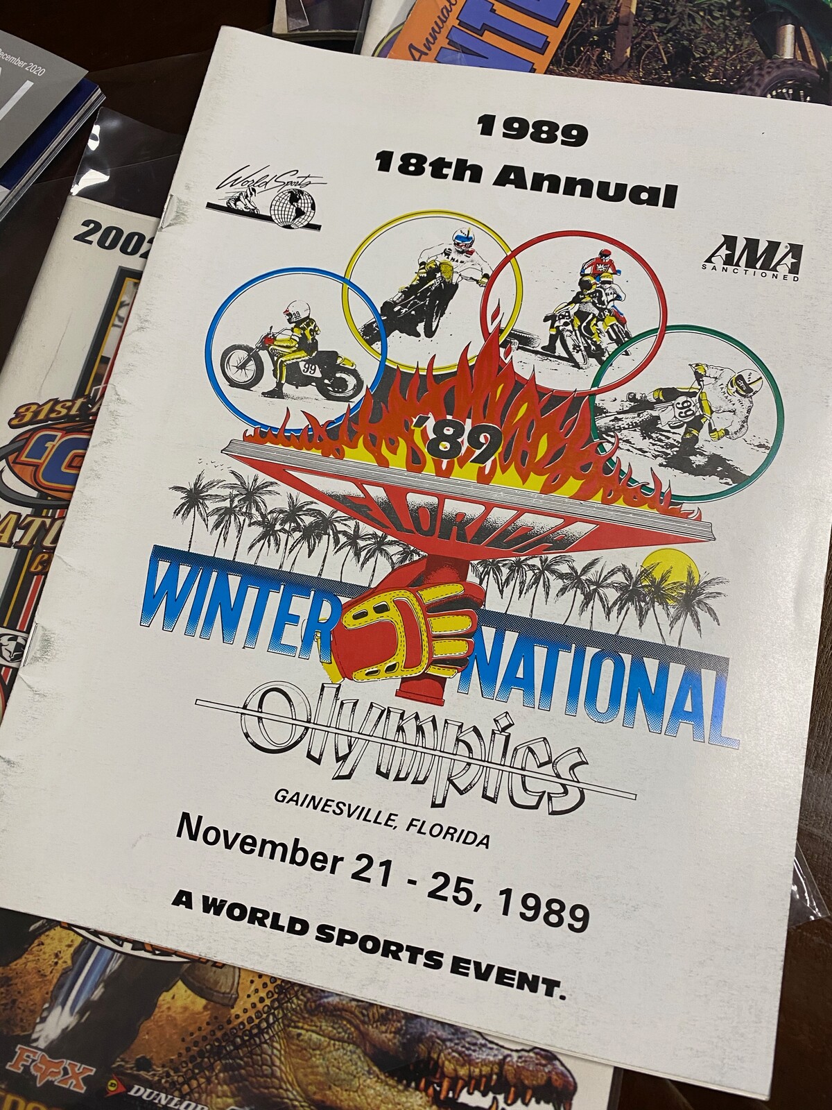 The 1989 Mini O's event program cover.