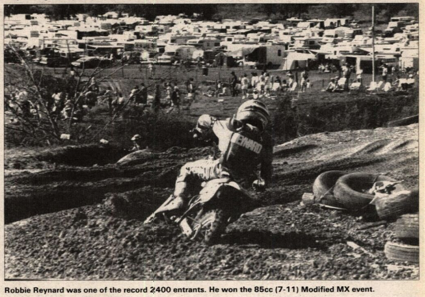 Robbie Reynard in a 1988 issue of Cycle News.