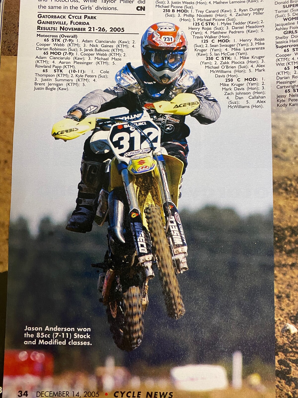 Jason Anderson at the 2005 Mini O's.