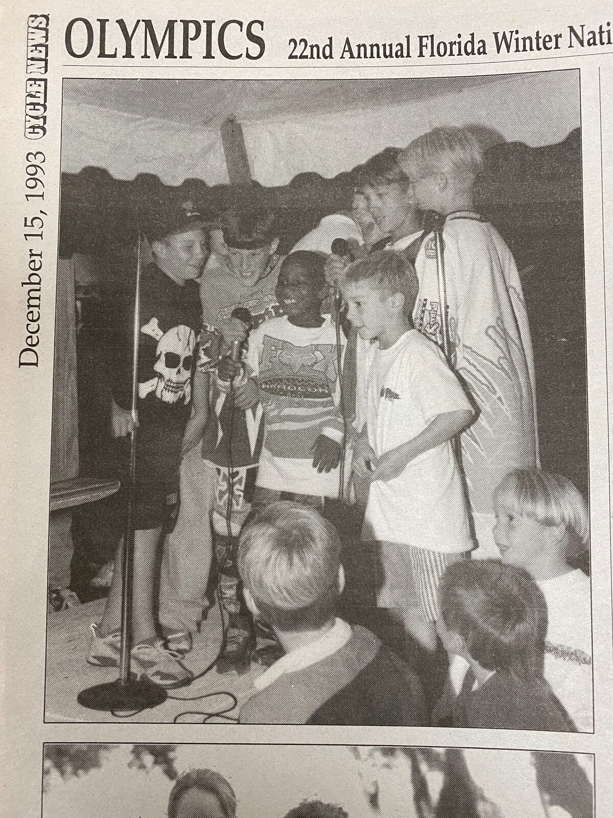 James Stewart performing karaoke at the 1993 Mini O's.