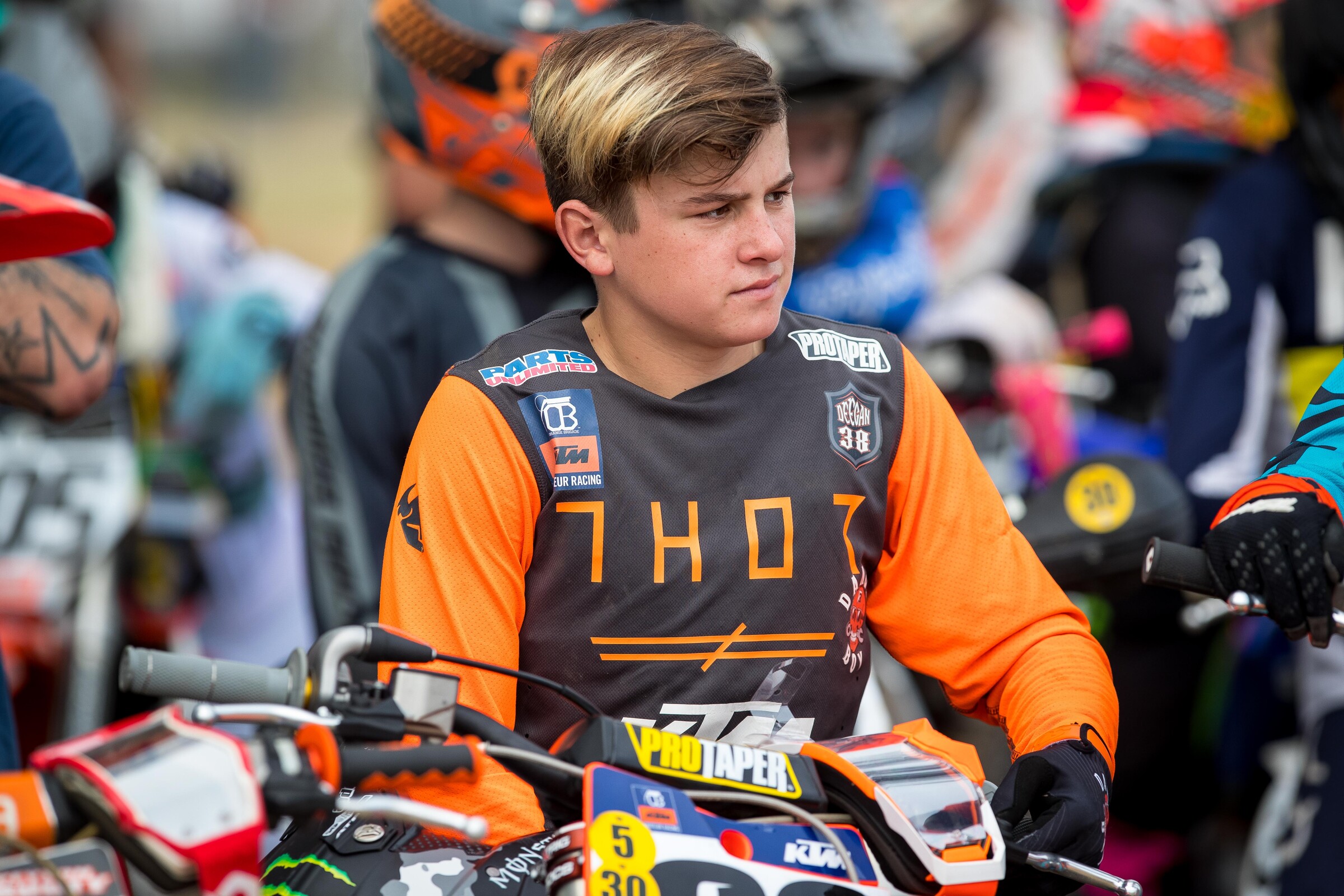 Haiden Deegan pre-race.