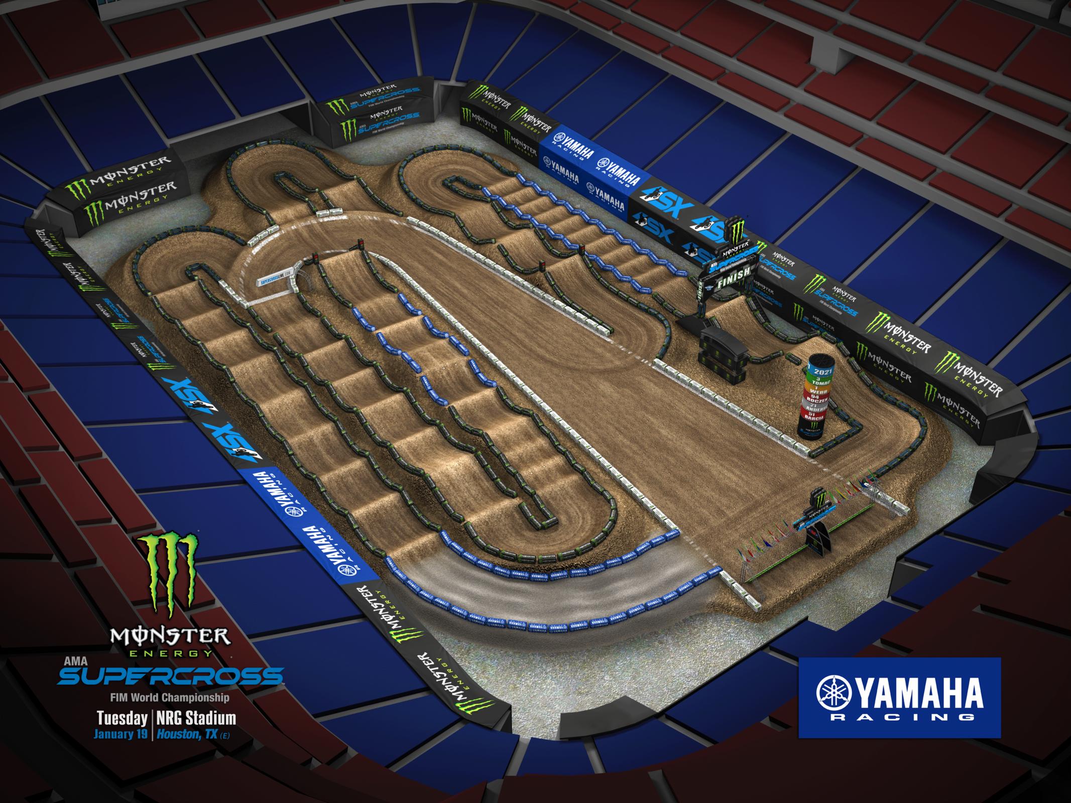 MONSTER ENERGY SUPERCROSS TICKETS ON SALE FOR HOUSTON AND INDIANAPOLIS