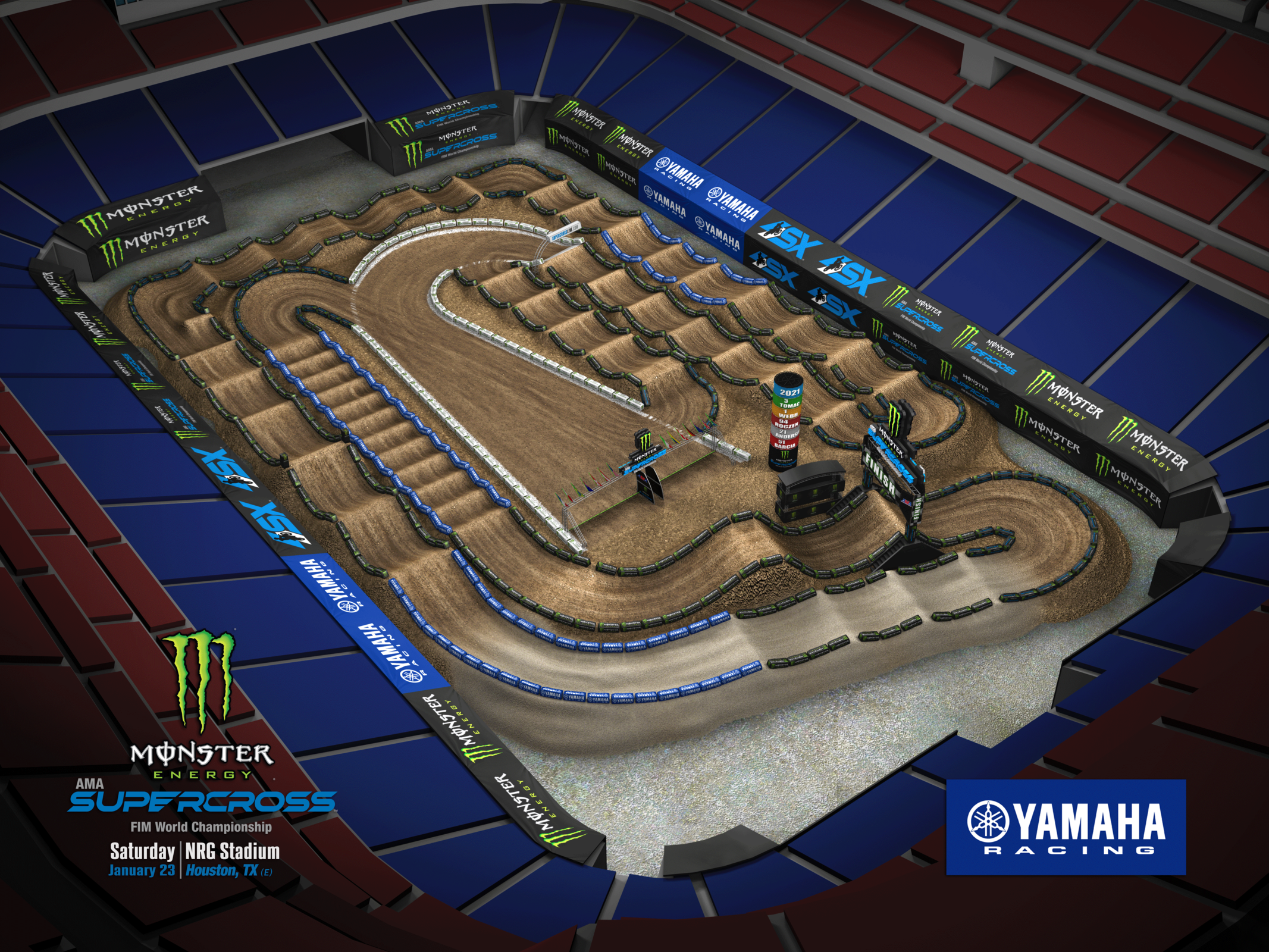 Monster Energy Supercross Tickets on Sale for 2021 Houston and