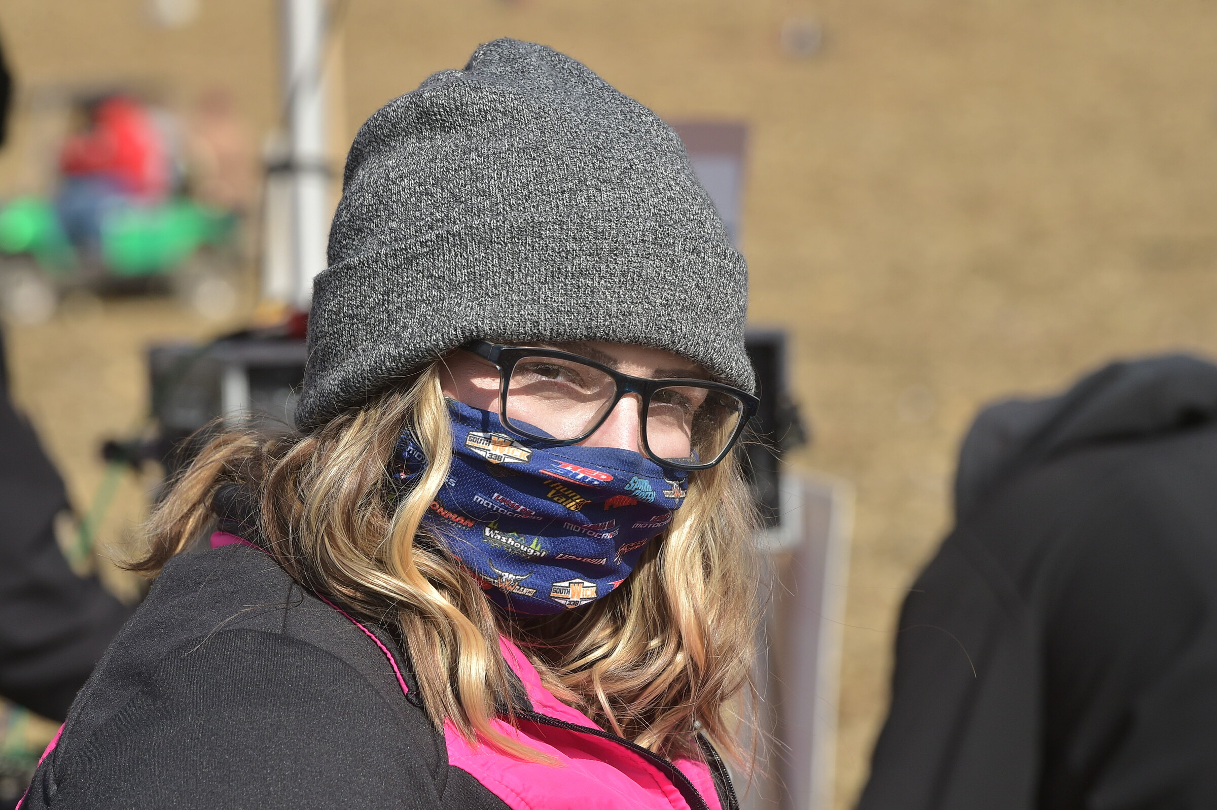 That’s Kayla Bolton under that mask.