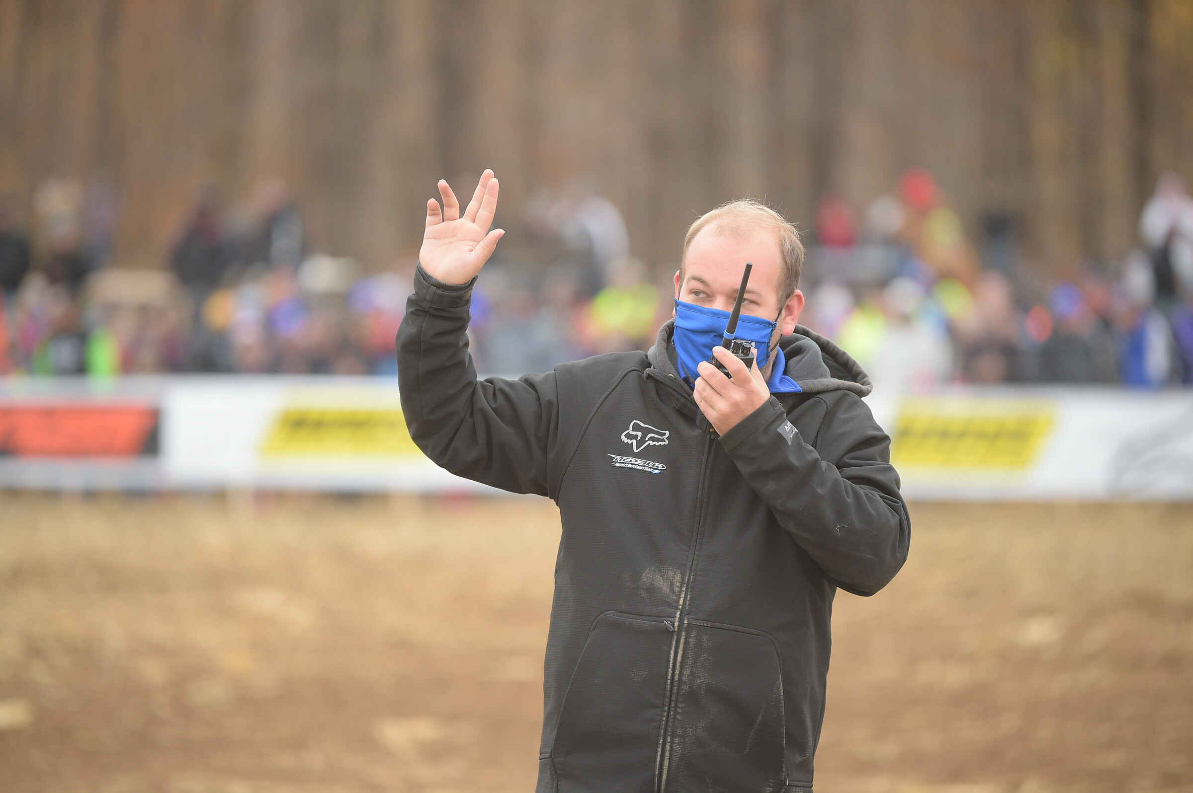 Jeremy Holbert calls for backup. 