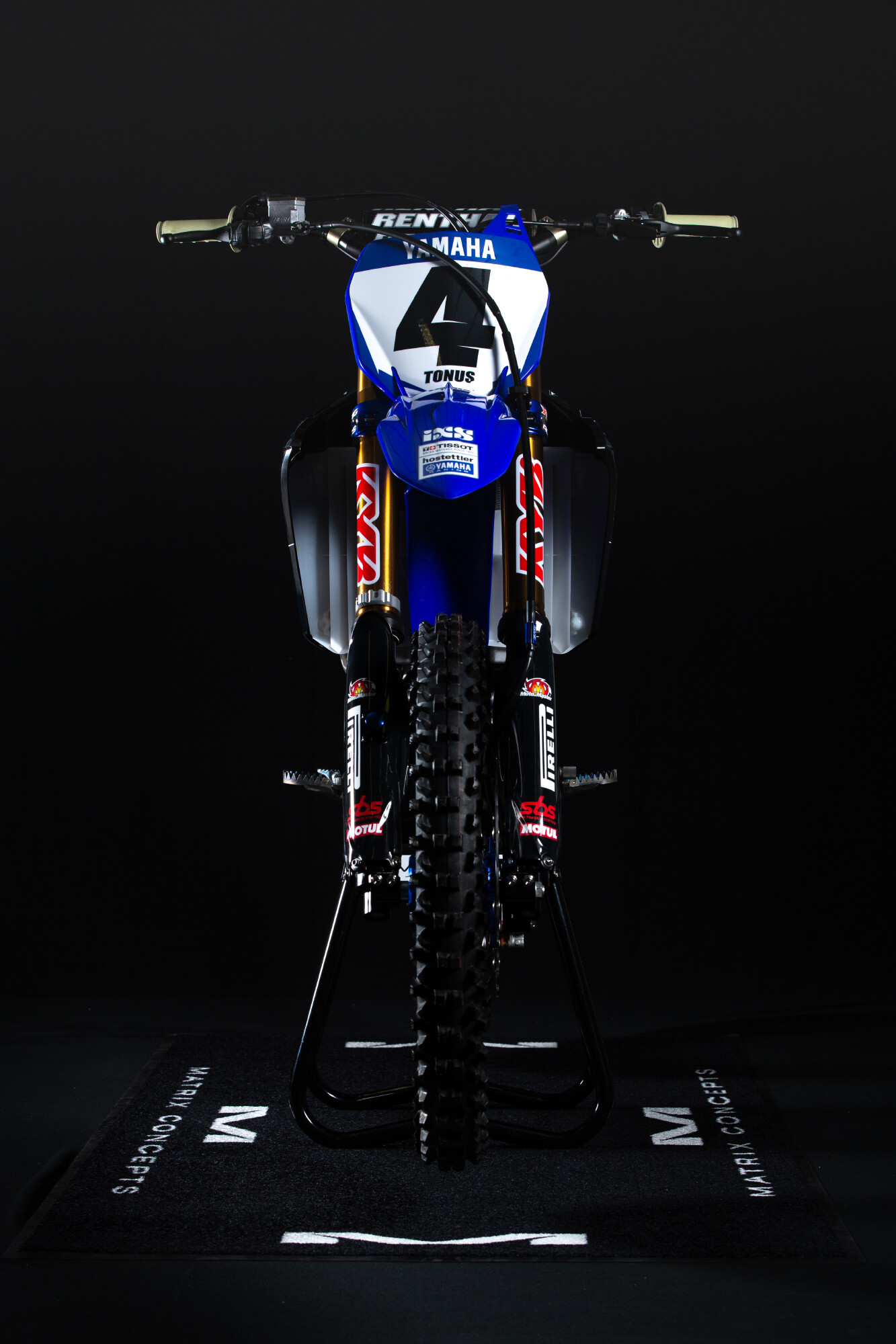 Arnaud Tonus' hostettler Yamaha Racing 2021 Yamaha YZ450F.