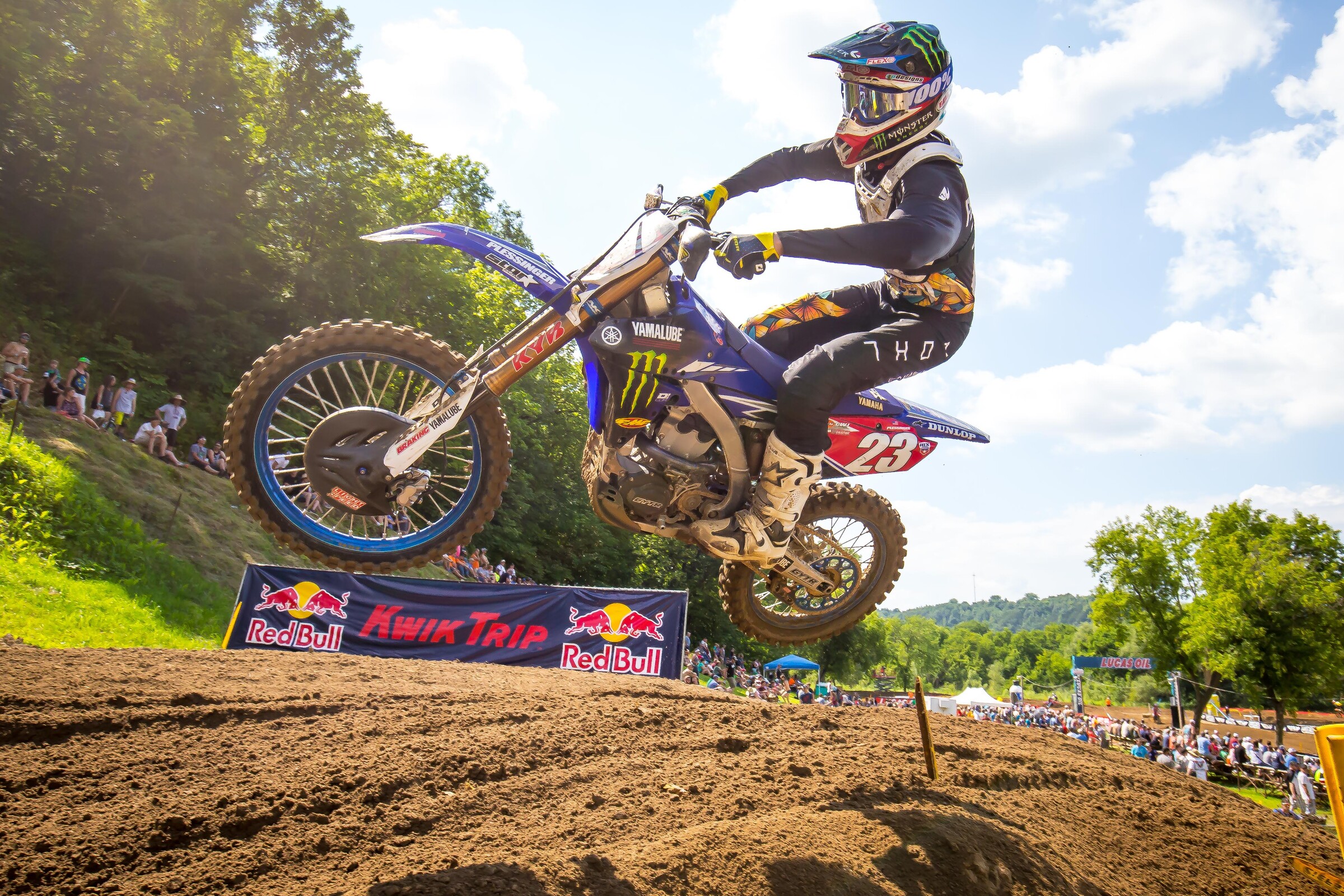 Aaron Plessinger raced to both a 250SX West Region title of supercross and a 250 Class title in Pro Motocross with the Monster Energy/Star Racing Yamaha team in 2018.
