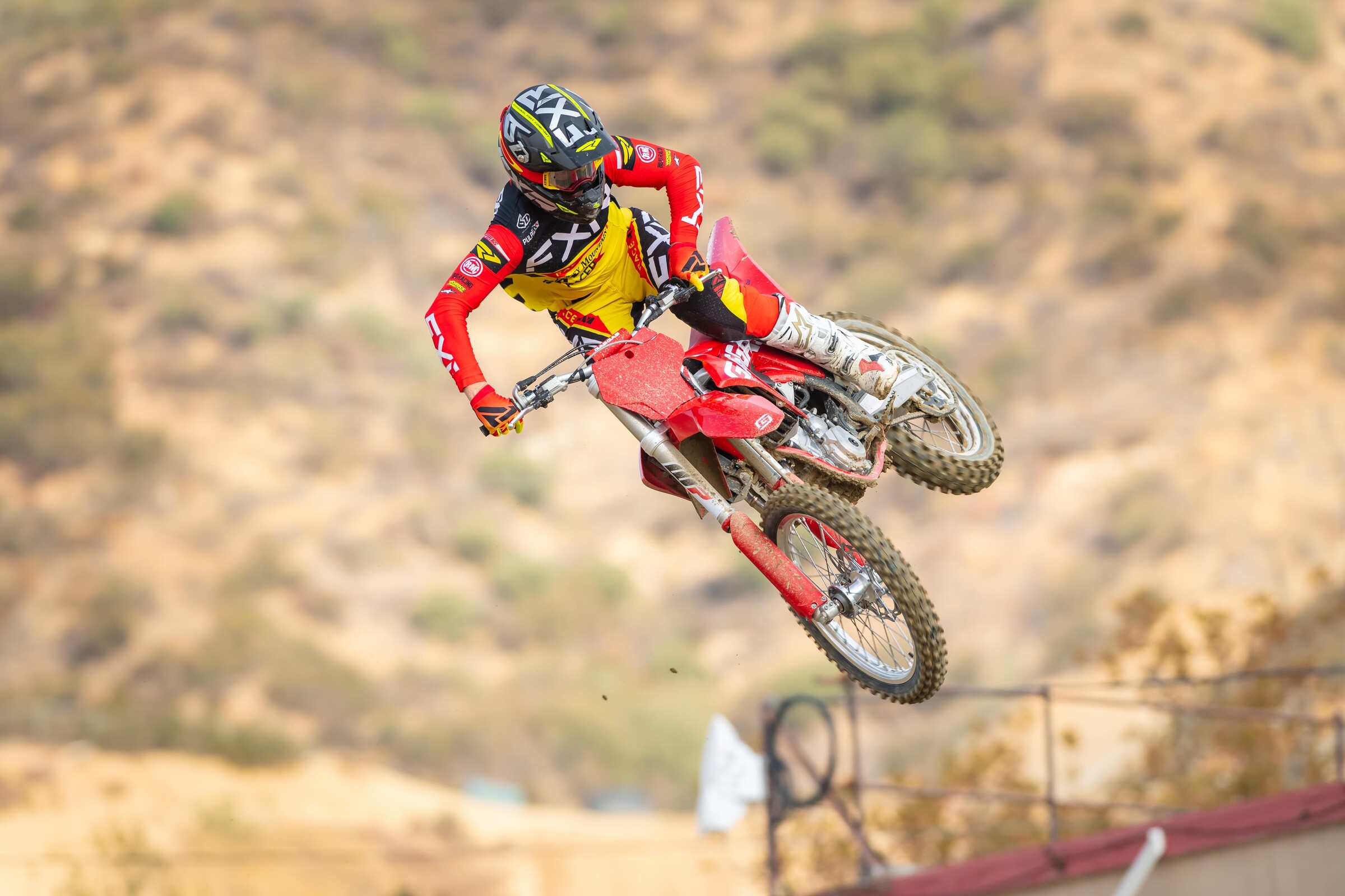 Kris Keefer testing the new GasGas models.