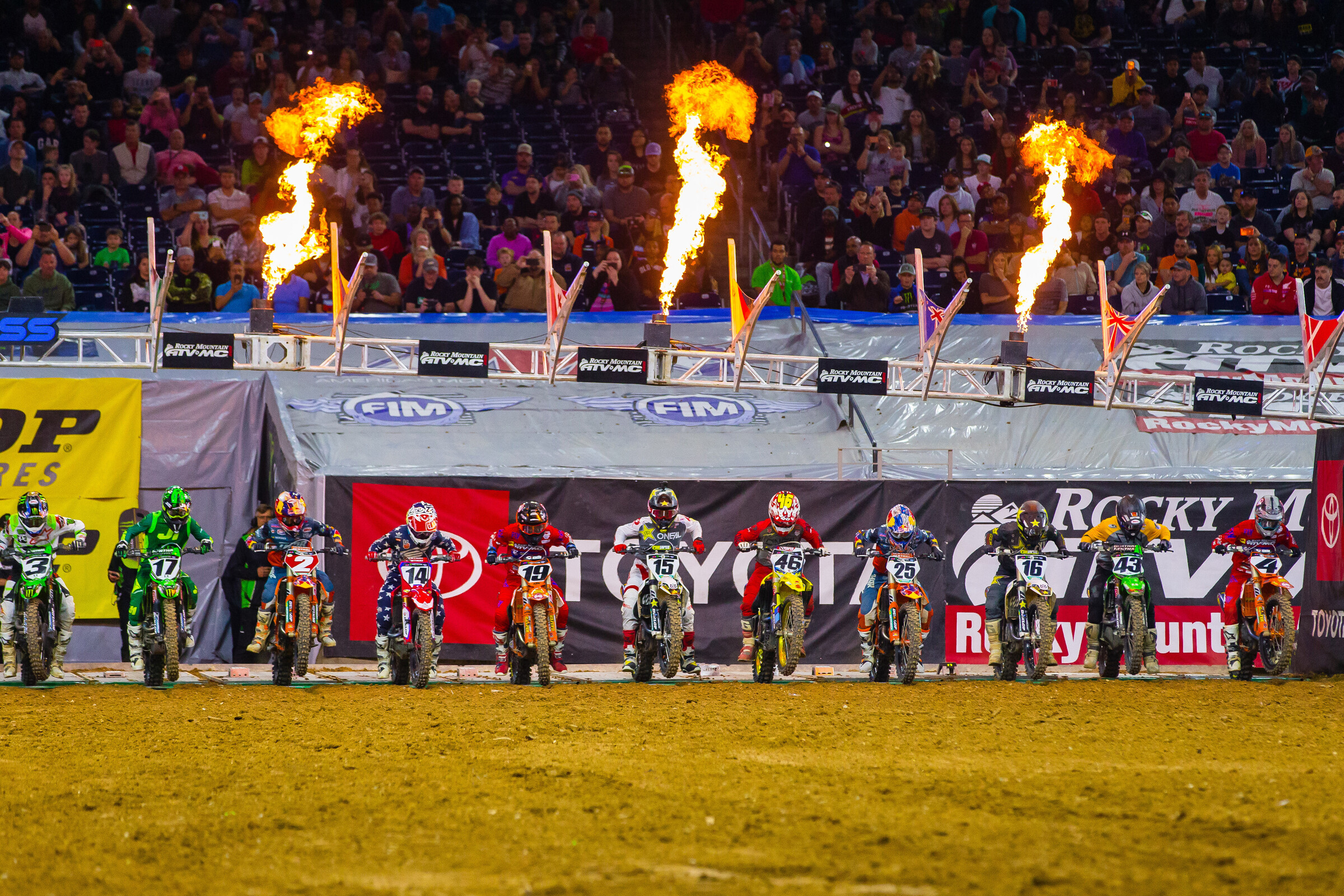 Monster Energy AMA Supercross  last raced in Houston, Texas, on March 19, 2019.