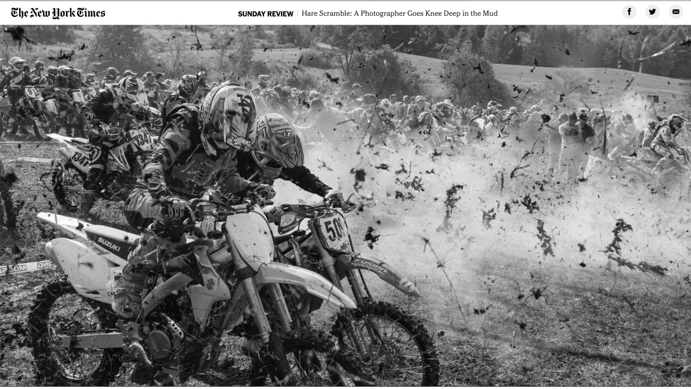 Screenshot of the New York Times.