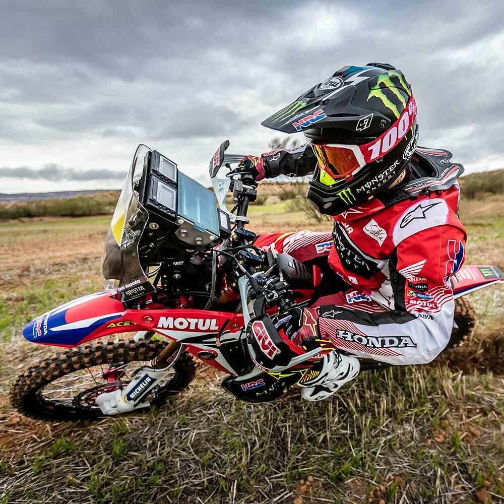 Brabec on his ultra-exotic Honda.
