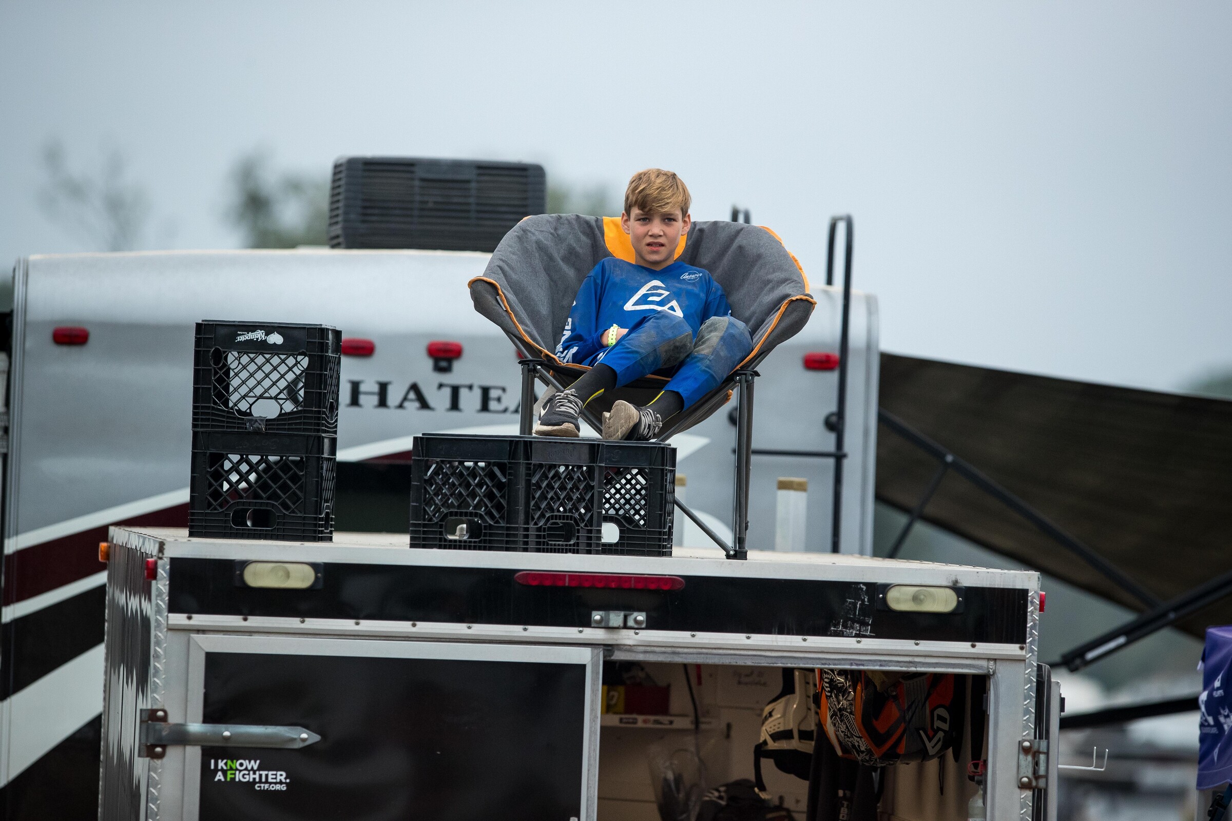 Best seat in the Gatorback for seven days of motos. 