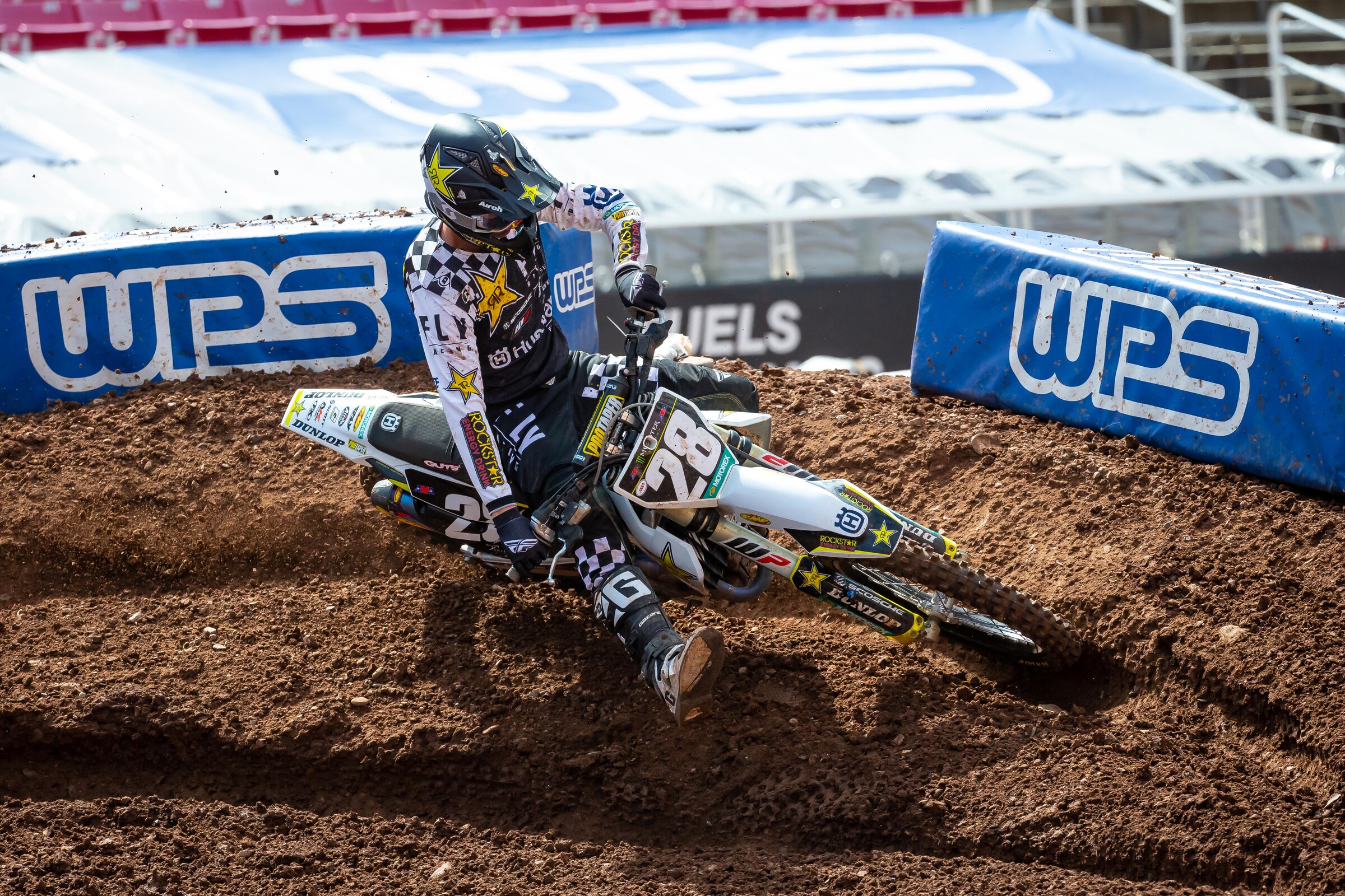 Mosiman in practice for the Salt Lake City 7 Supercross.