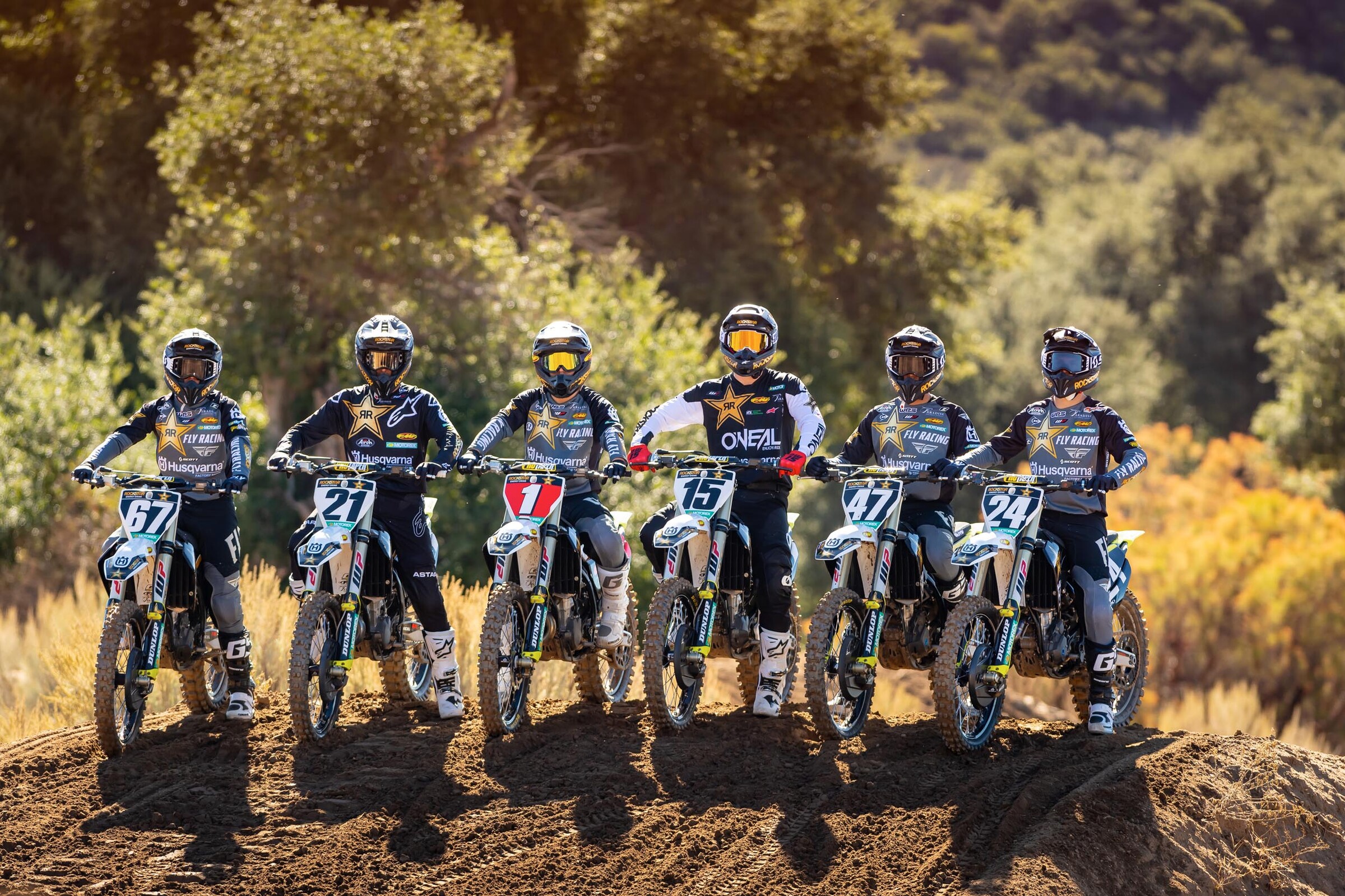 2021 Rockstar Energy Husqvarna Factory Racing roster.
