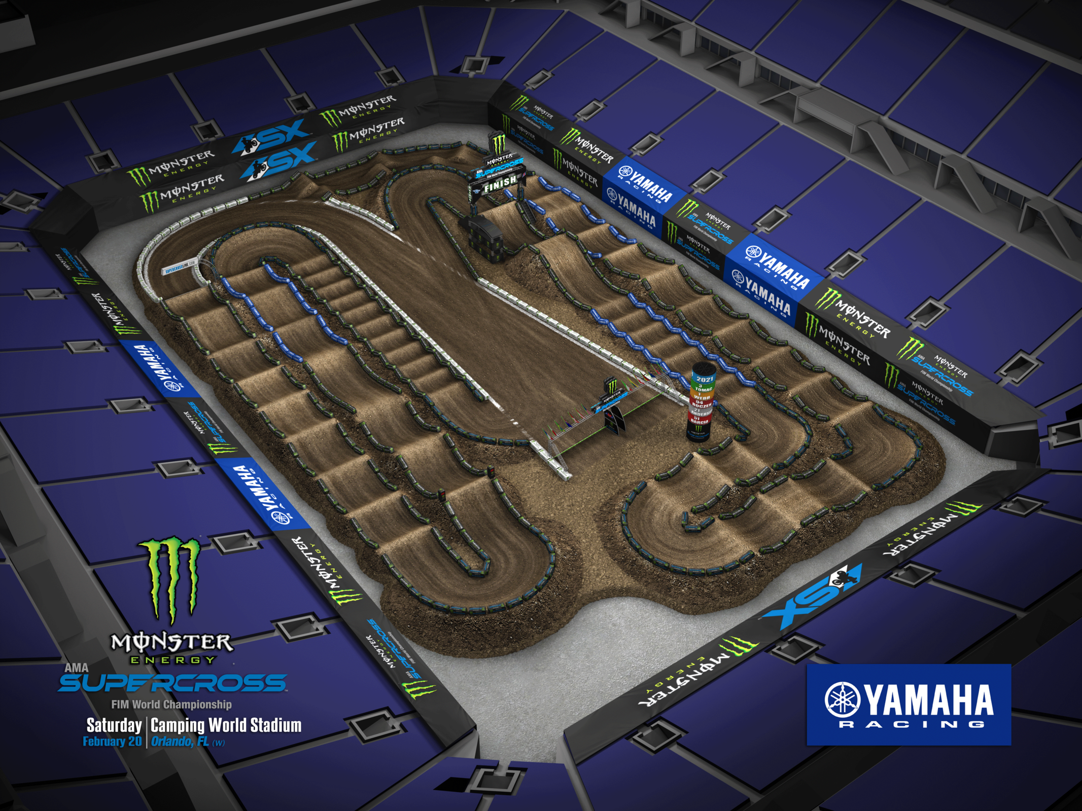 Round 8 - Orlando Track Map