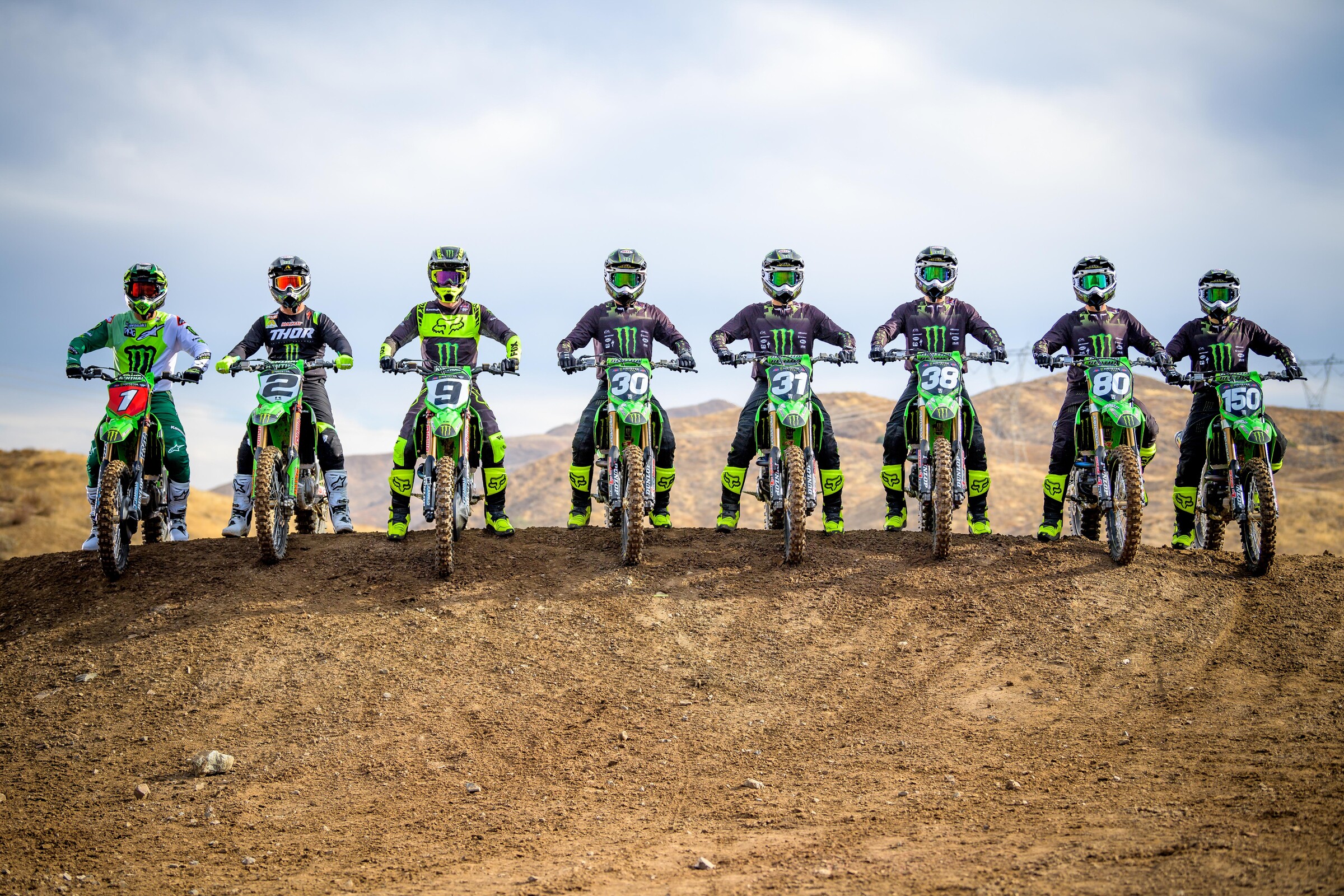 The 2021 Kawasaki roster.