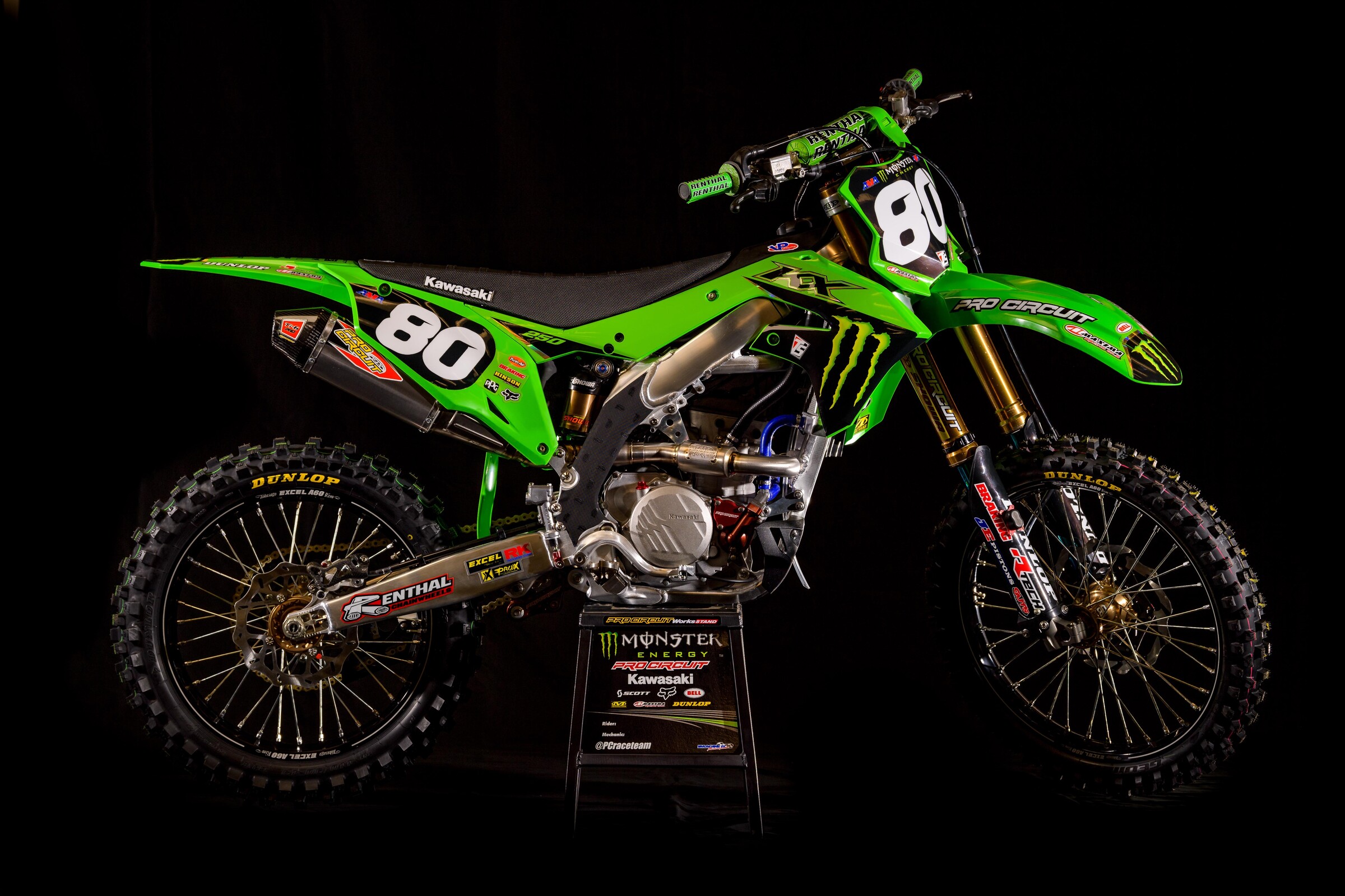 #80 Jordon Smith's Kawasaki KX250