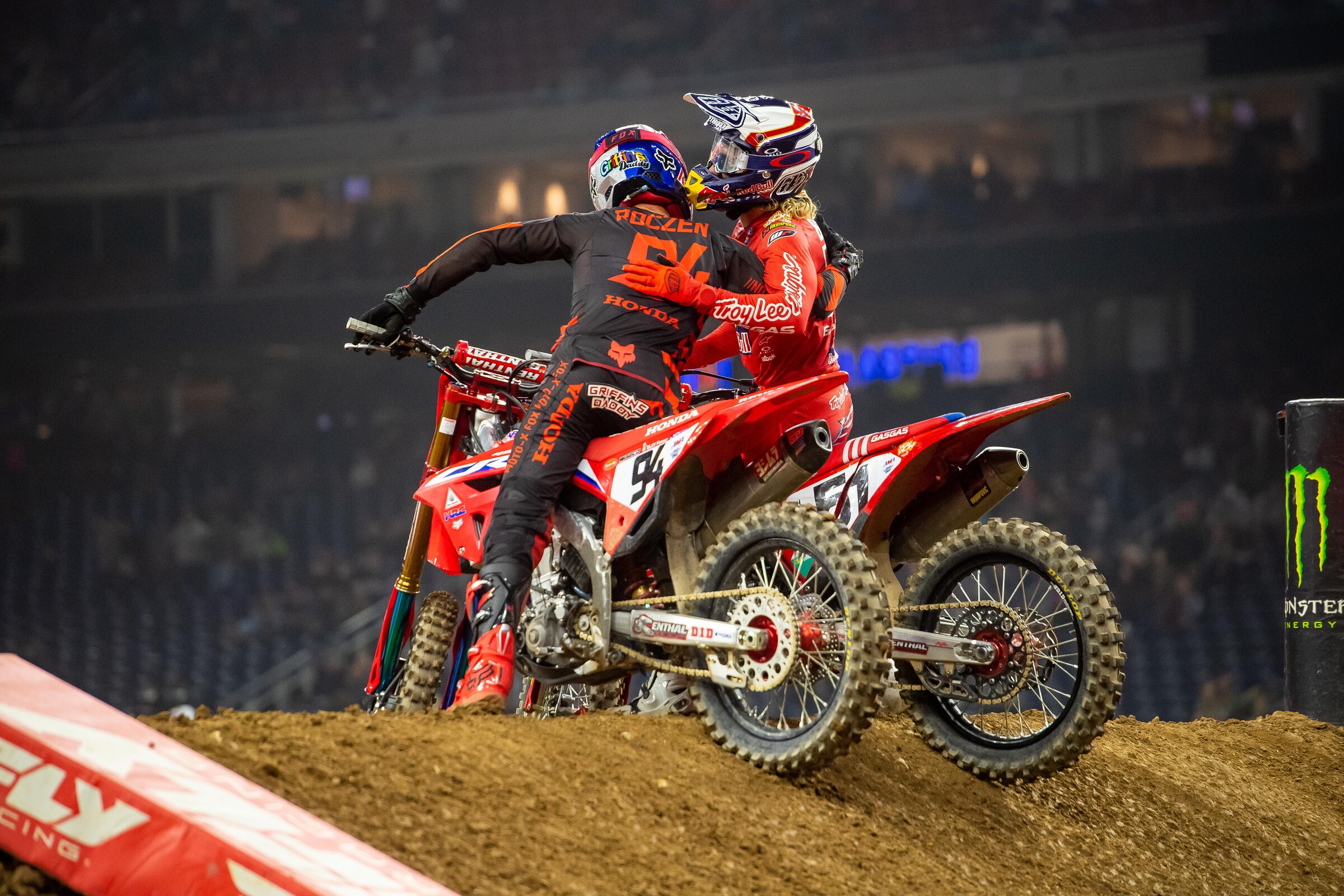 A happy second place finisher behind Justin Barcia, Ken Roczen was all smiles at Houston 1.