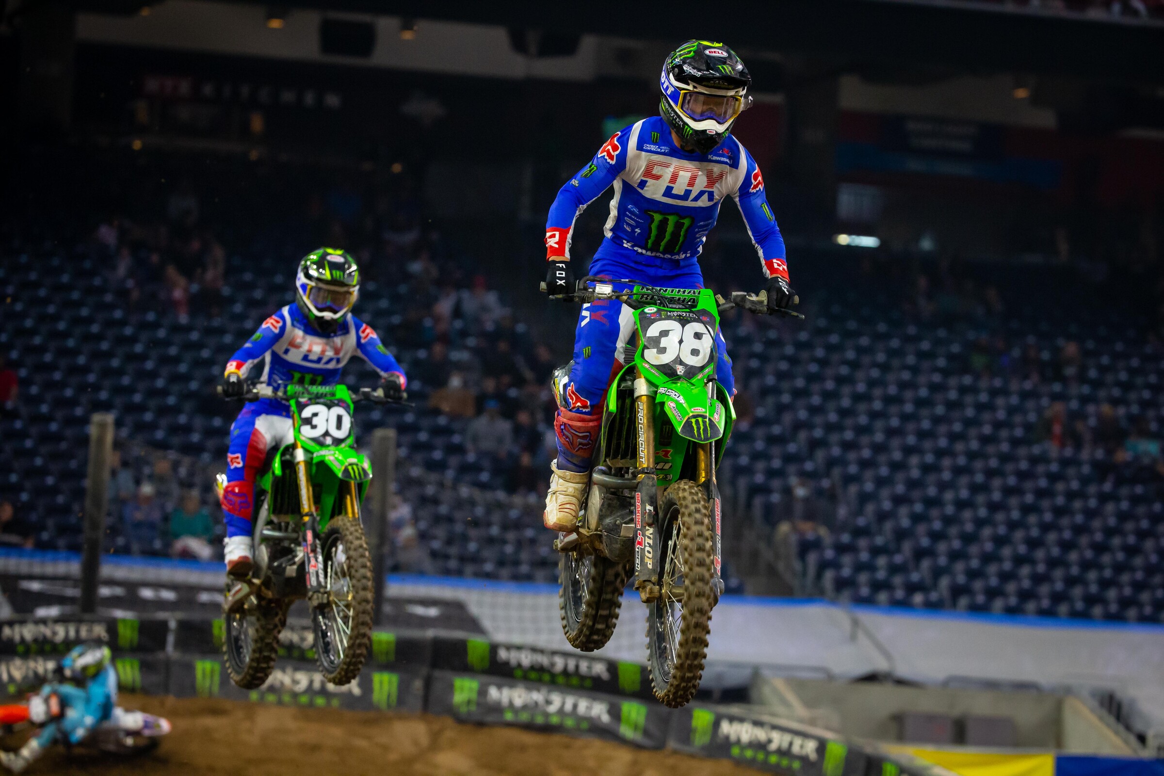 Forkner battled his Monster Energy/Pro Circuit Kawasaki teammate Jo Shimoda for the heat race win before finishing second in the main event. When looking big picture, Forkner was happy with his night.
