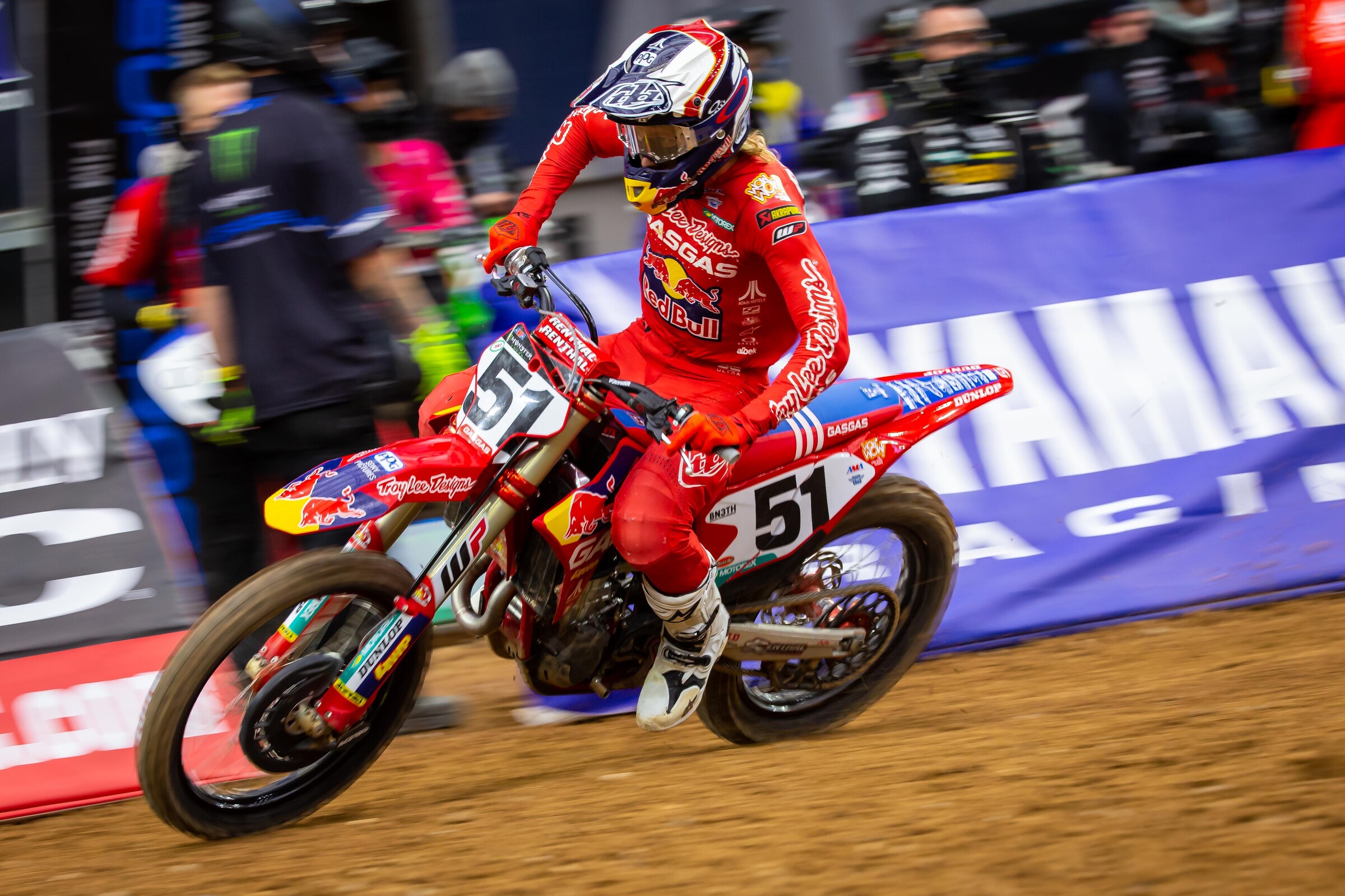 Bam Bam was on the GasGas at the opener.