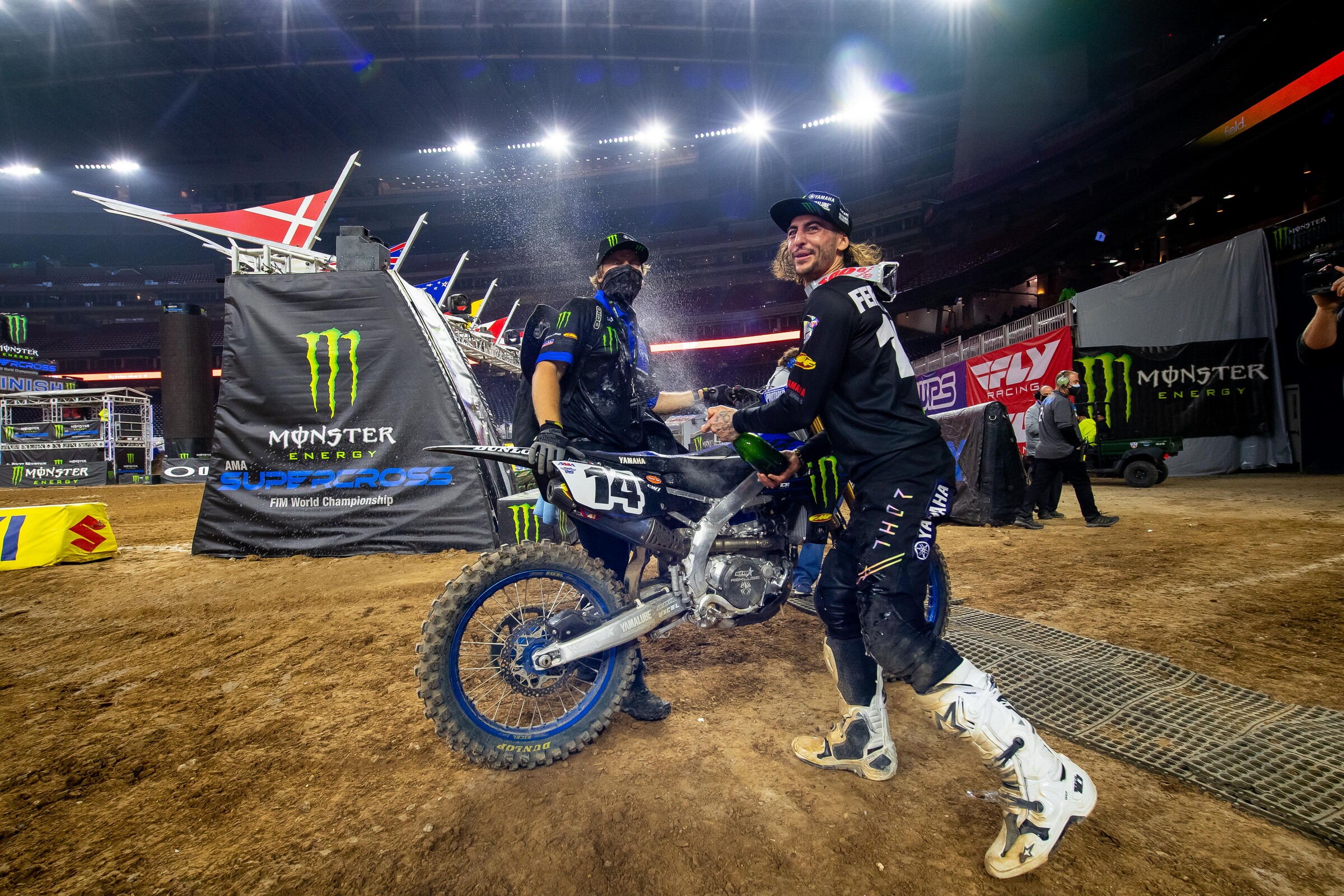 Ferrandis mounted a scary-fast late-race charge to net second in just his second 450 start.