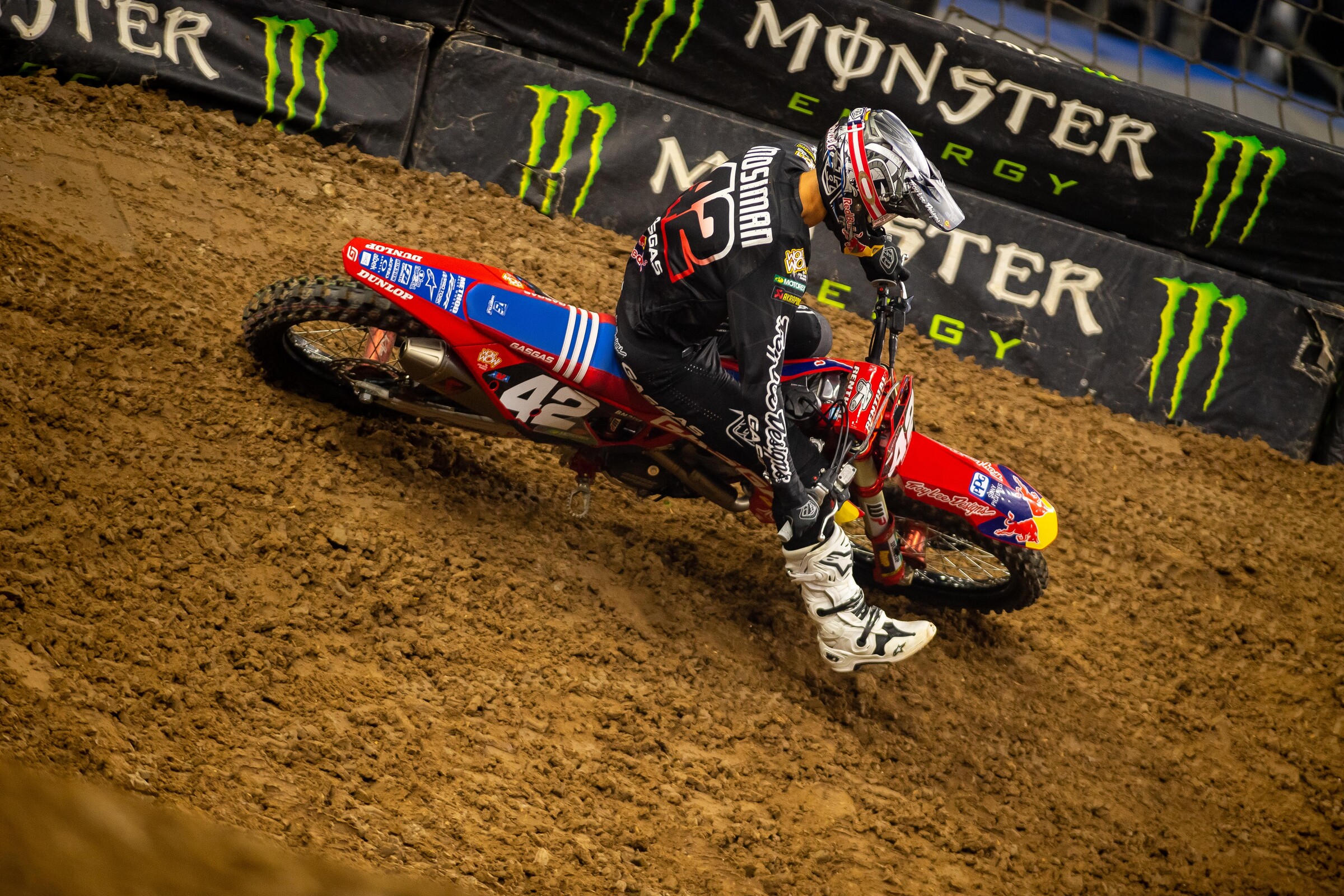 Mosiman earned his first career 250SX heat race win at the second round.