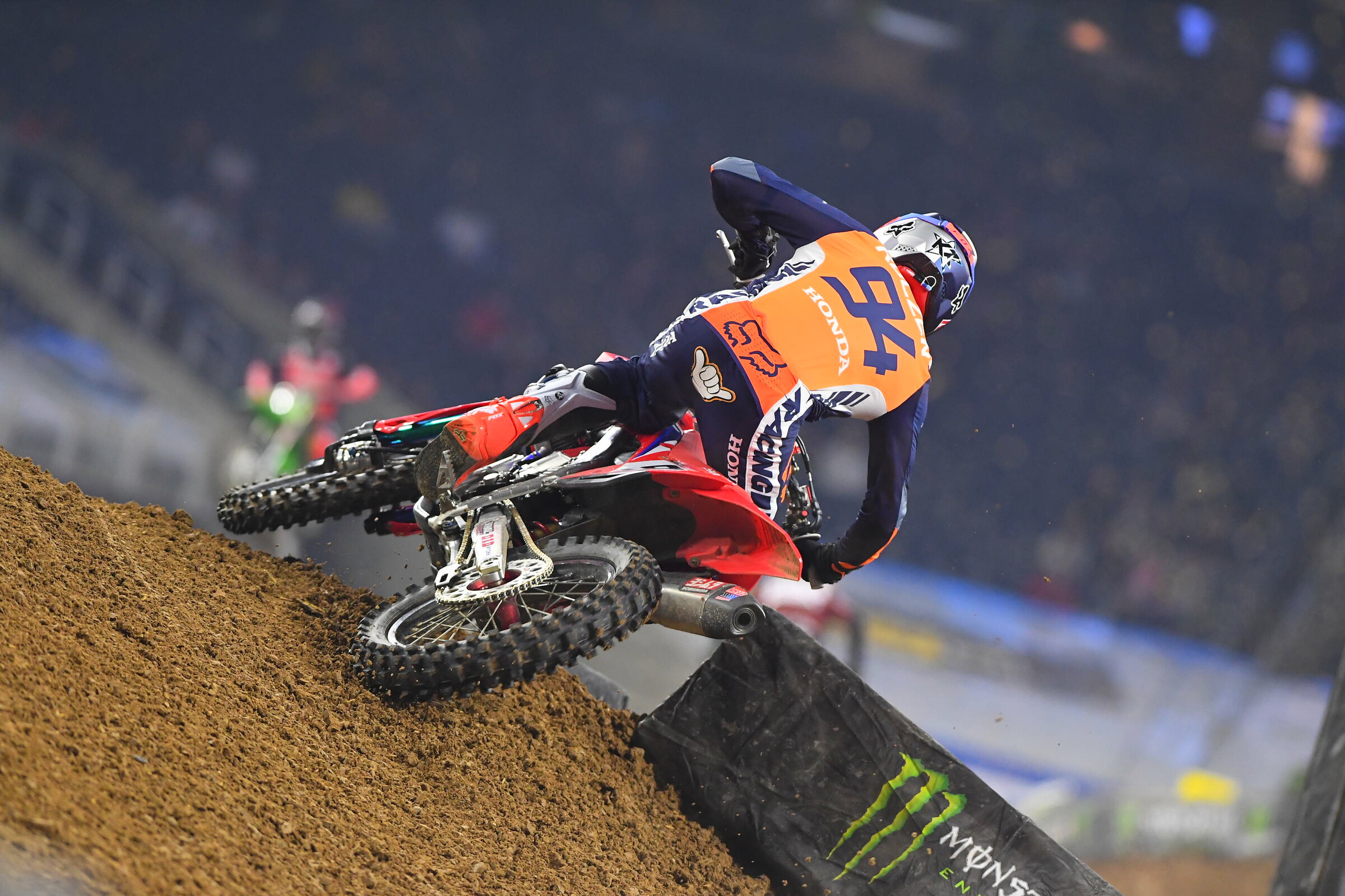 Barcia got into the back of Alex Ray and Roczen shot past to take the heat win.