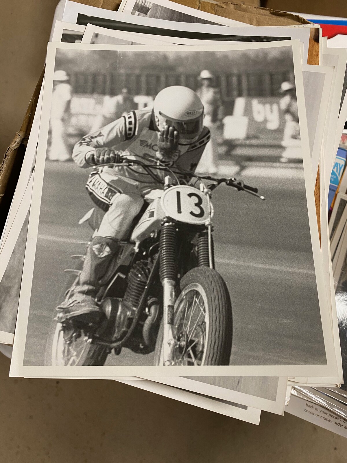 Bell during the drag racing portion of the old Olympiad event.