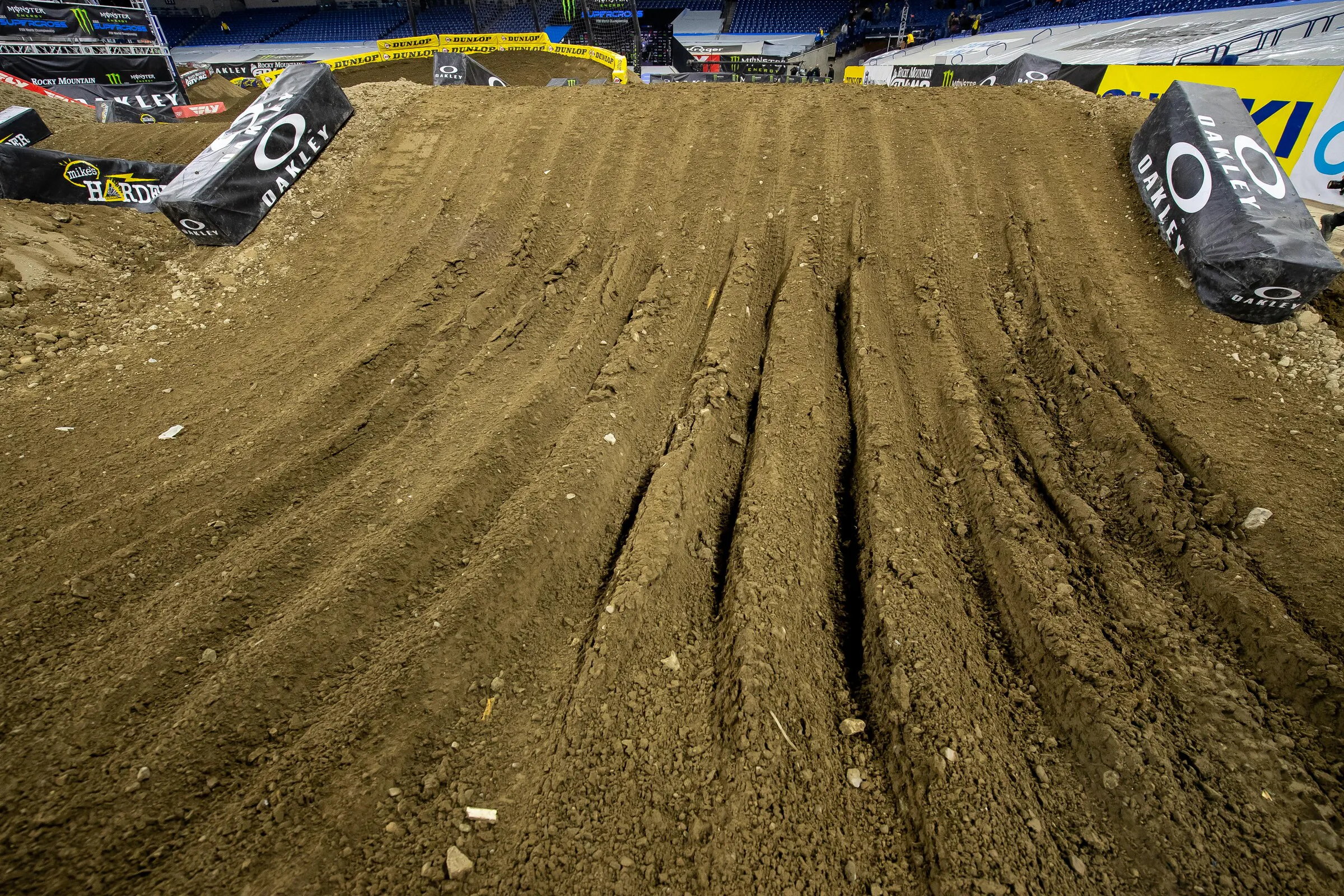 The Indianapolis 1 Supercross track post-race.