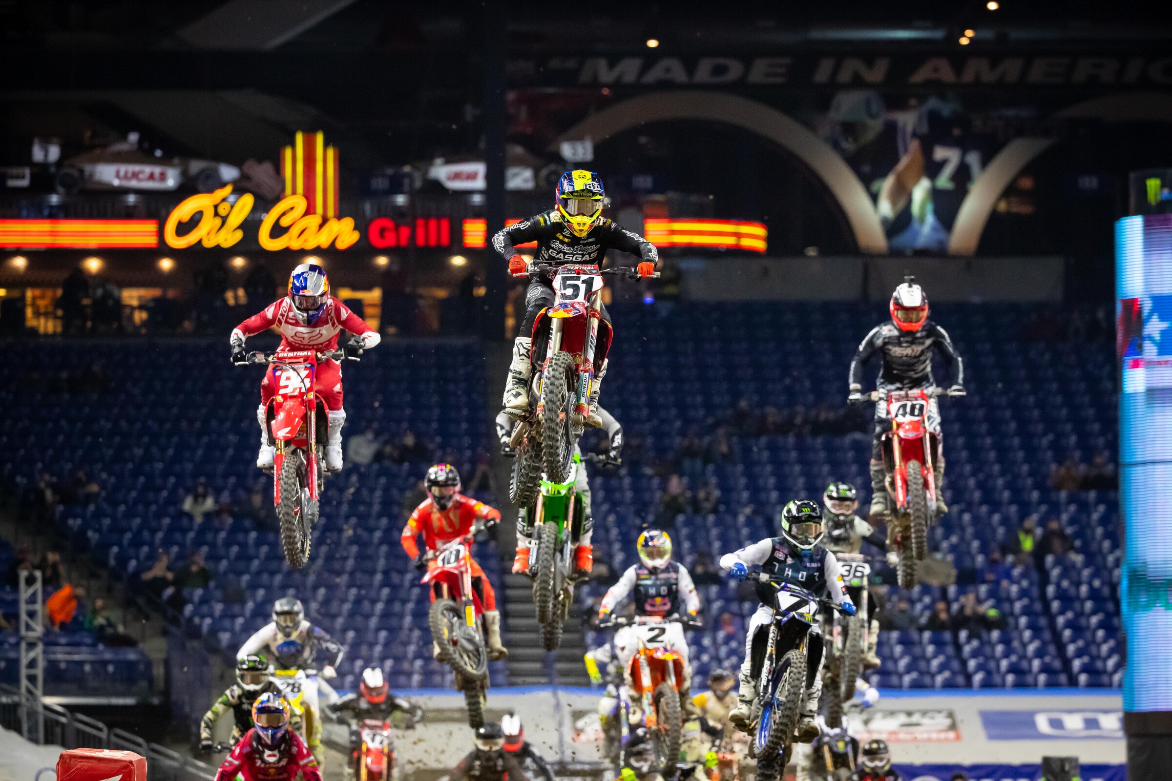 Barcia leads the group through the first rhythm section.