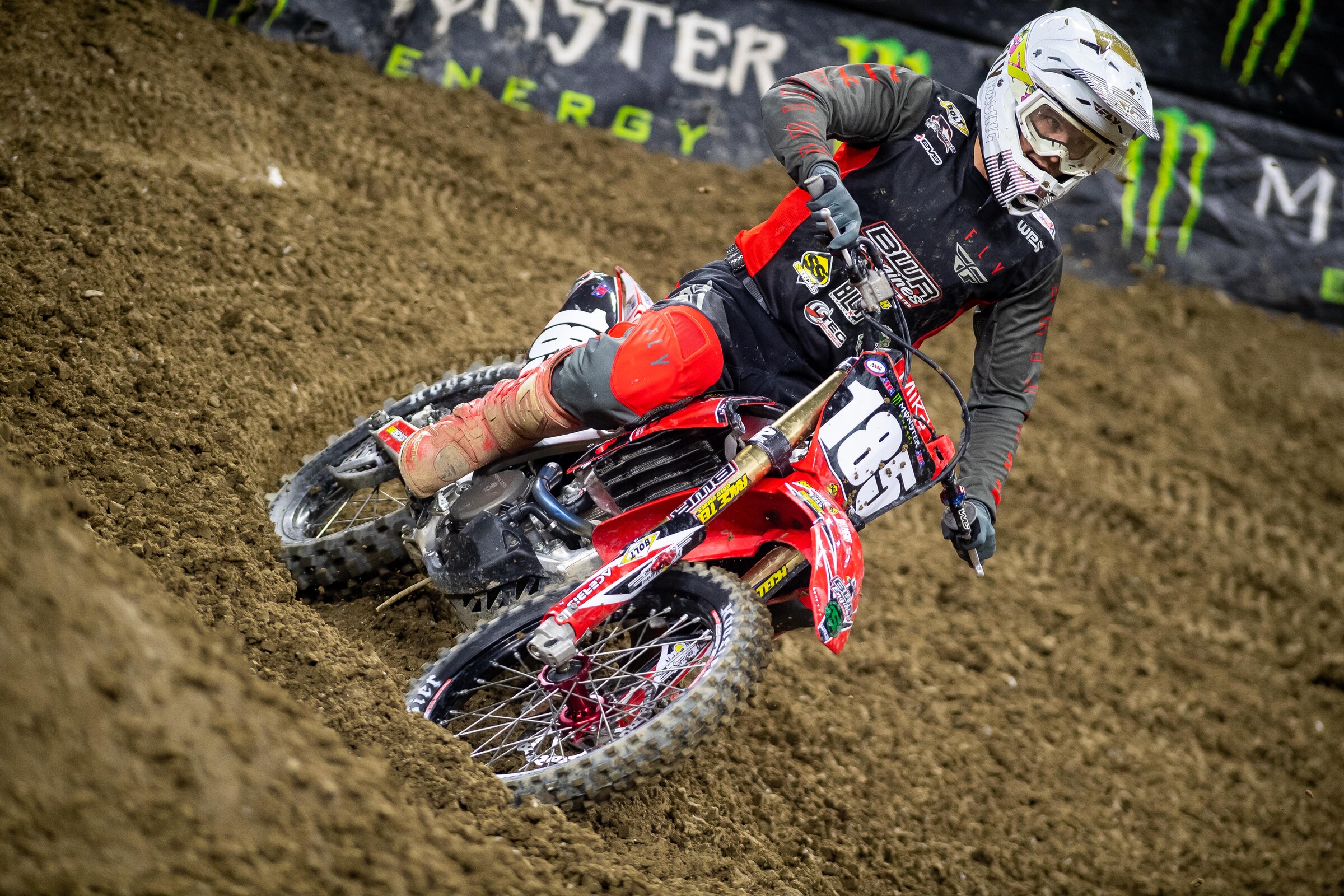 Fleming at the Indianapolis 1 Supercross.