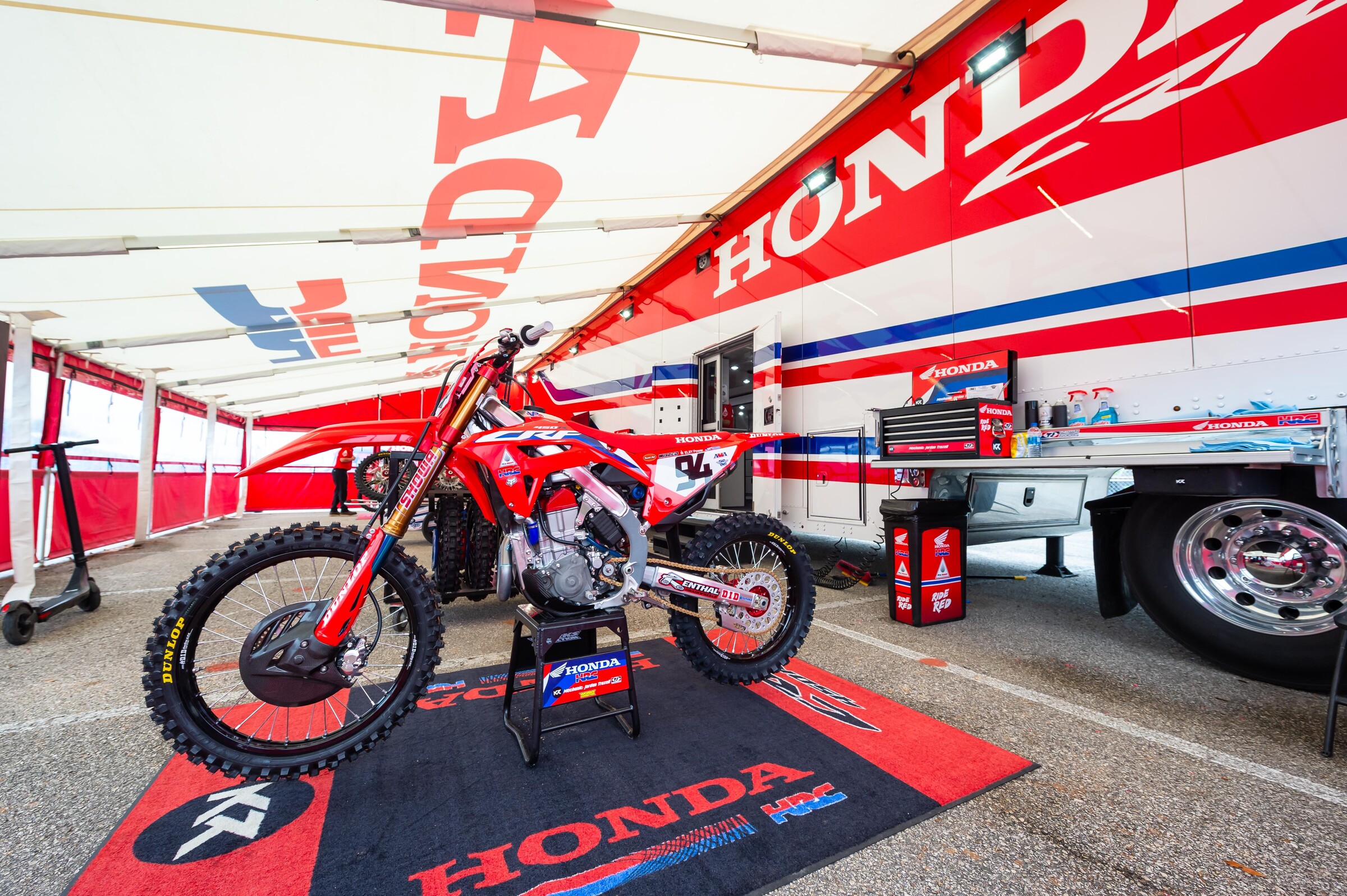 Ken Roczen's Honda HRC CRF450R at the Houston 3 Supercross.