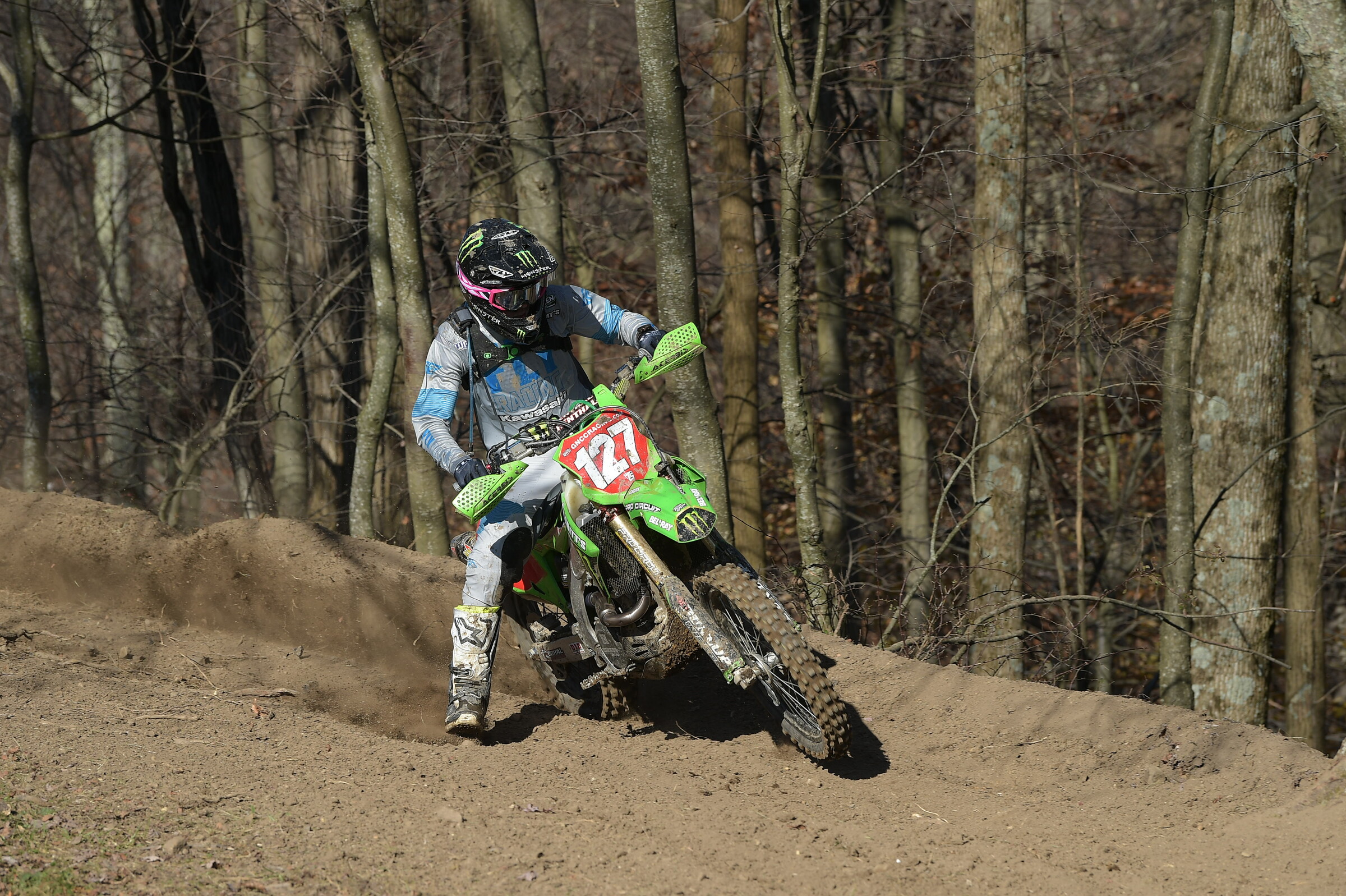 Ashburn racing for the Monster Energy/Babbitt’s Kawasaki in 2020.