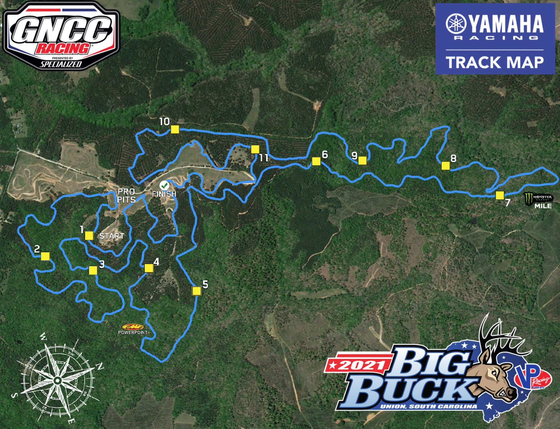 The 2021 Big Buck GNCC layout.