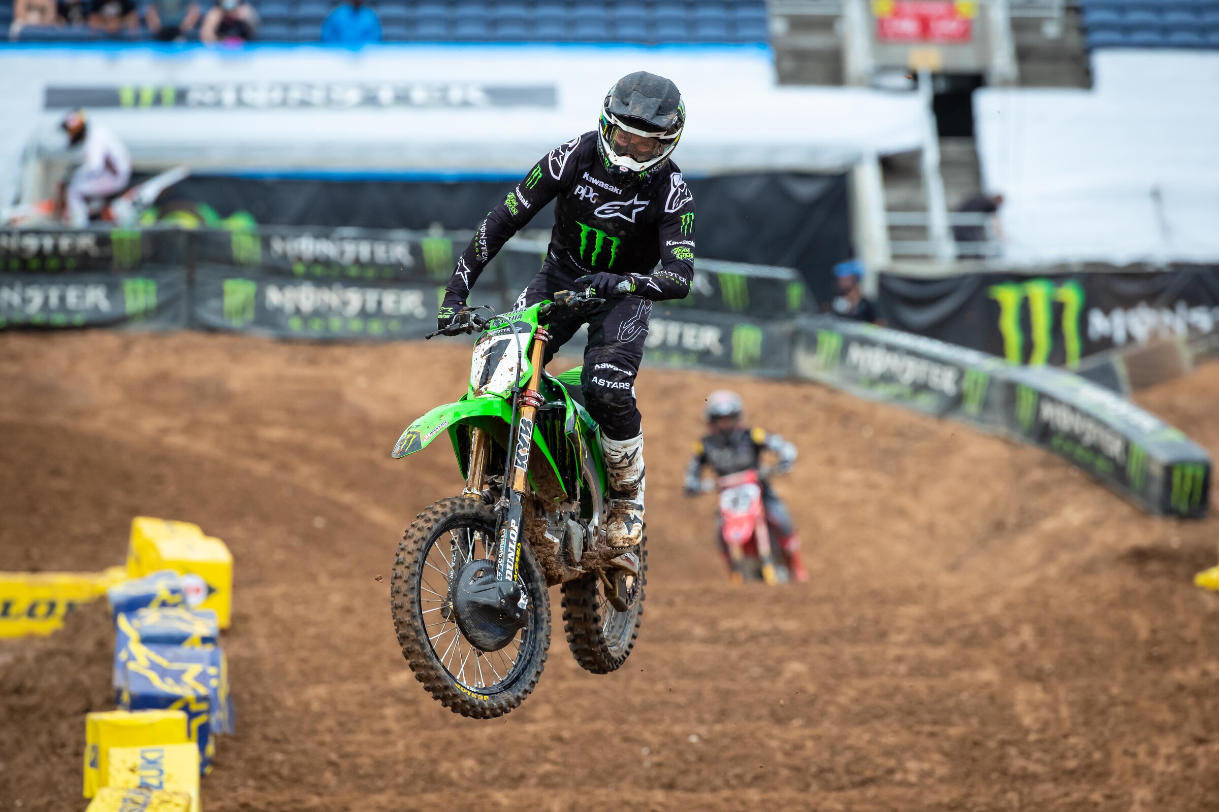 Eli Tomac looks for his second win of the season at Orlando 2.