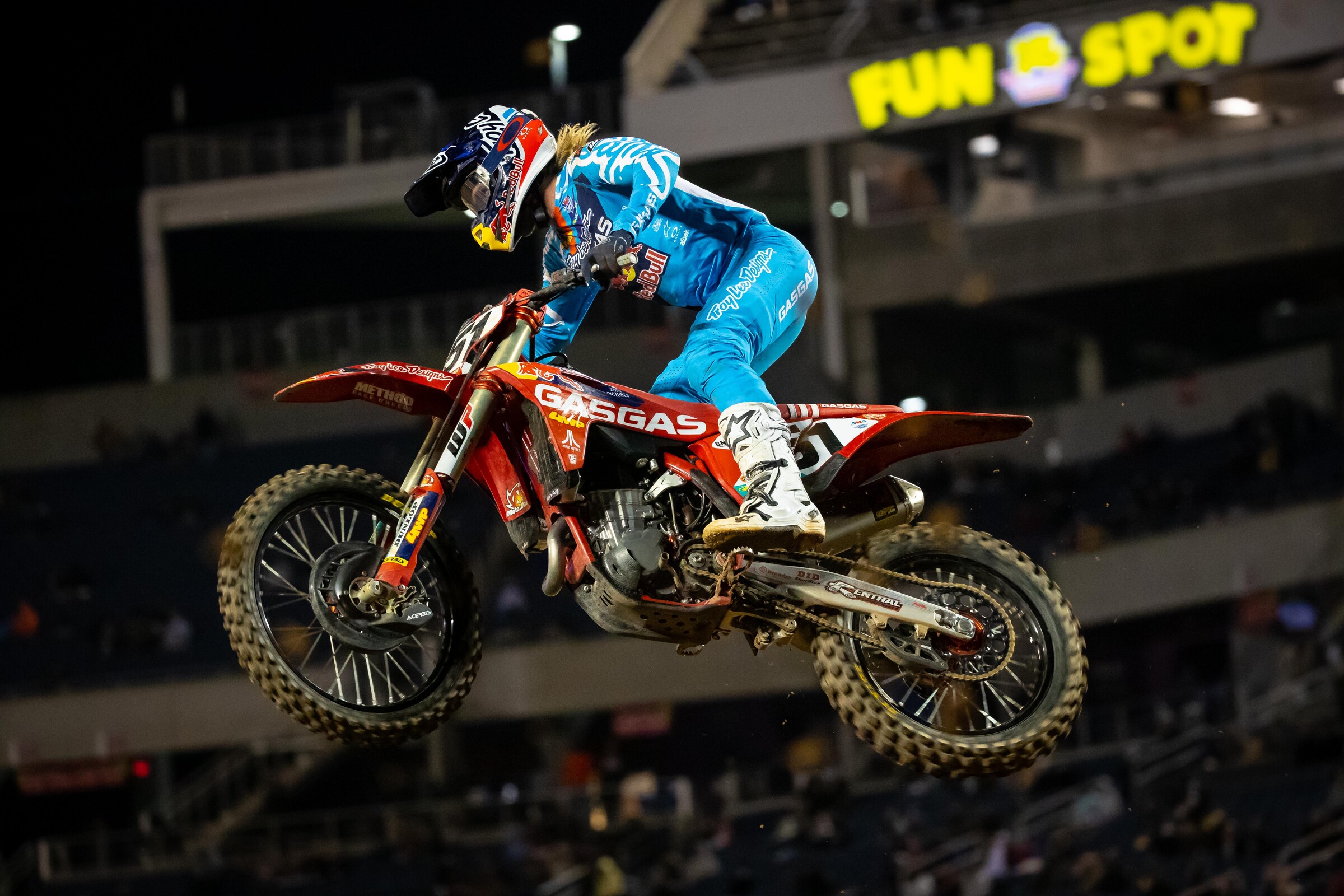 Justin Barcia held off Eli Tomac and Ken Roczen throughout the later stages of the race to claim the final spot on the podium.