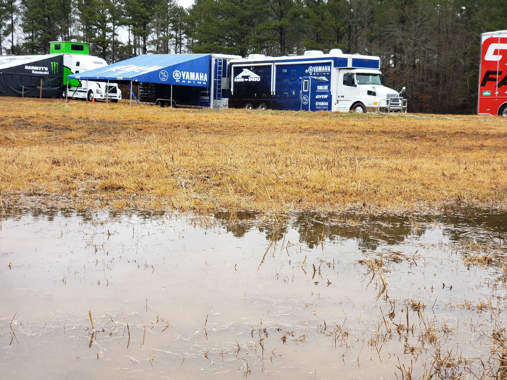The muddy pits early in the weekend had people worried, but the track turned out solid by Sunday.