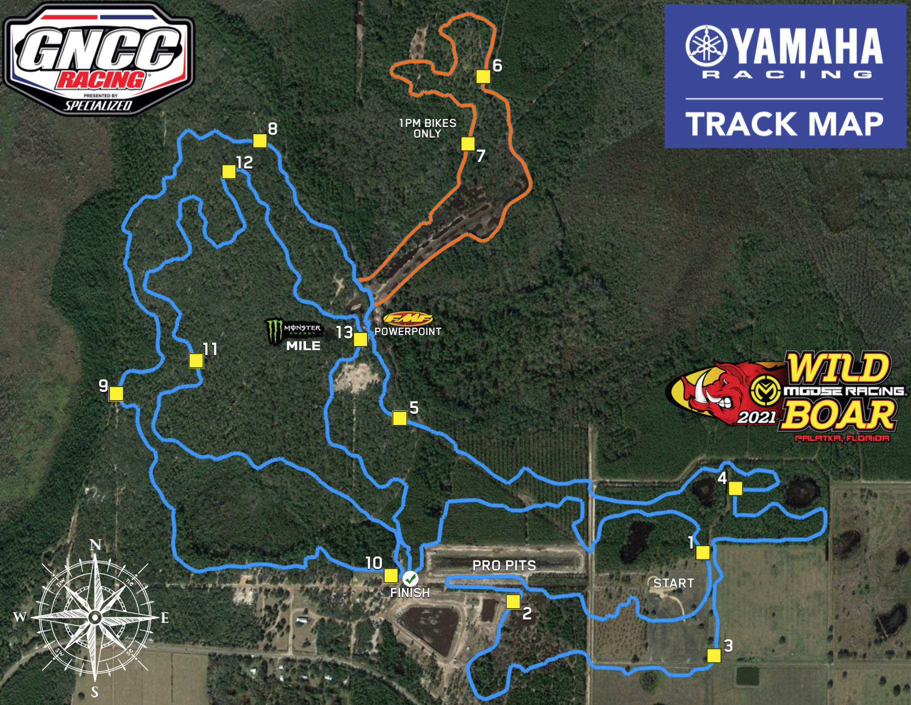 The 2021 Wild Boar GNCC layout.