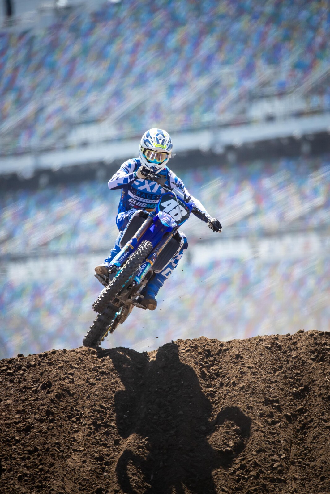 Garett Marchbanks during Friday's press day ride.