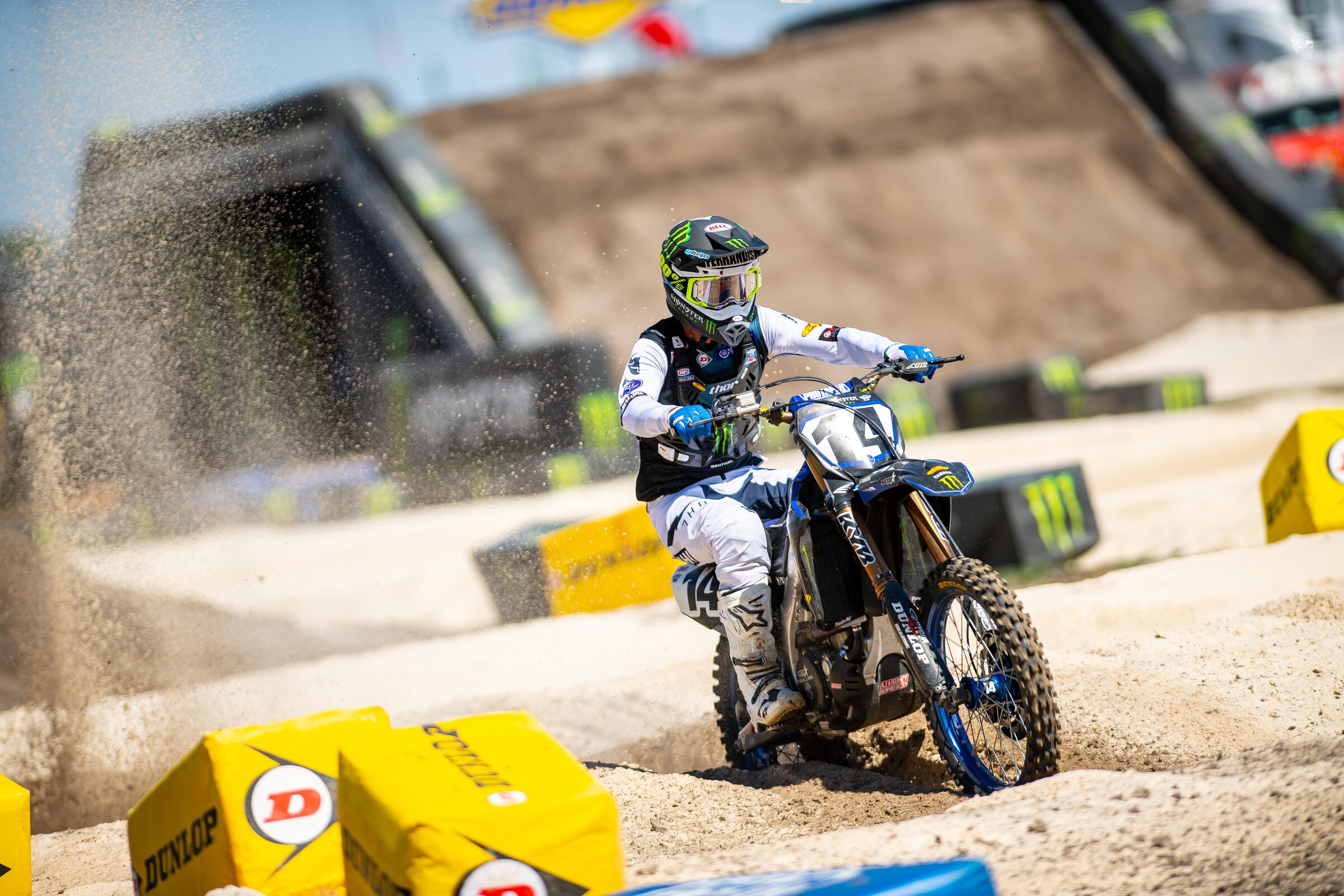 Dylan Ferrandis during Friday's press day ride.