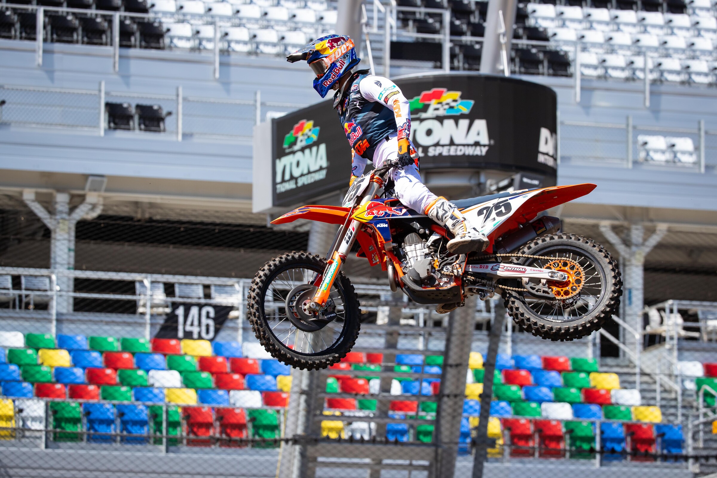 Marvin Musquin during Friday's press day ride.