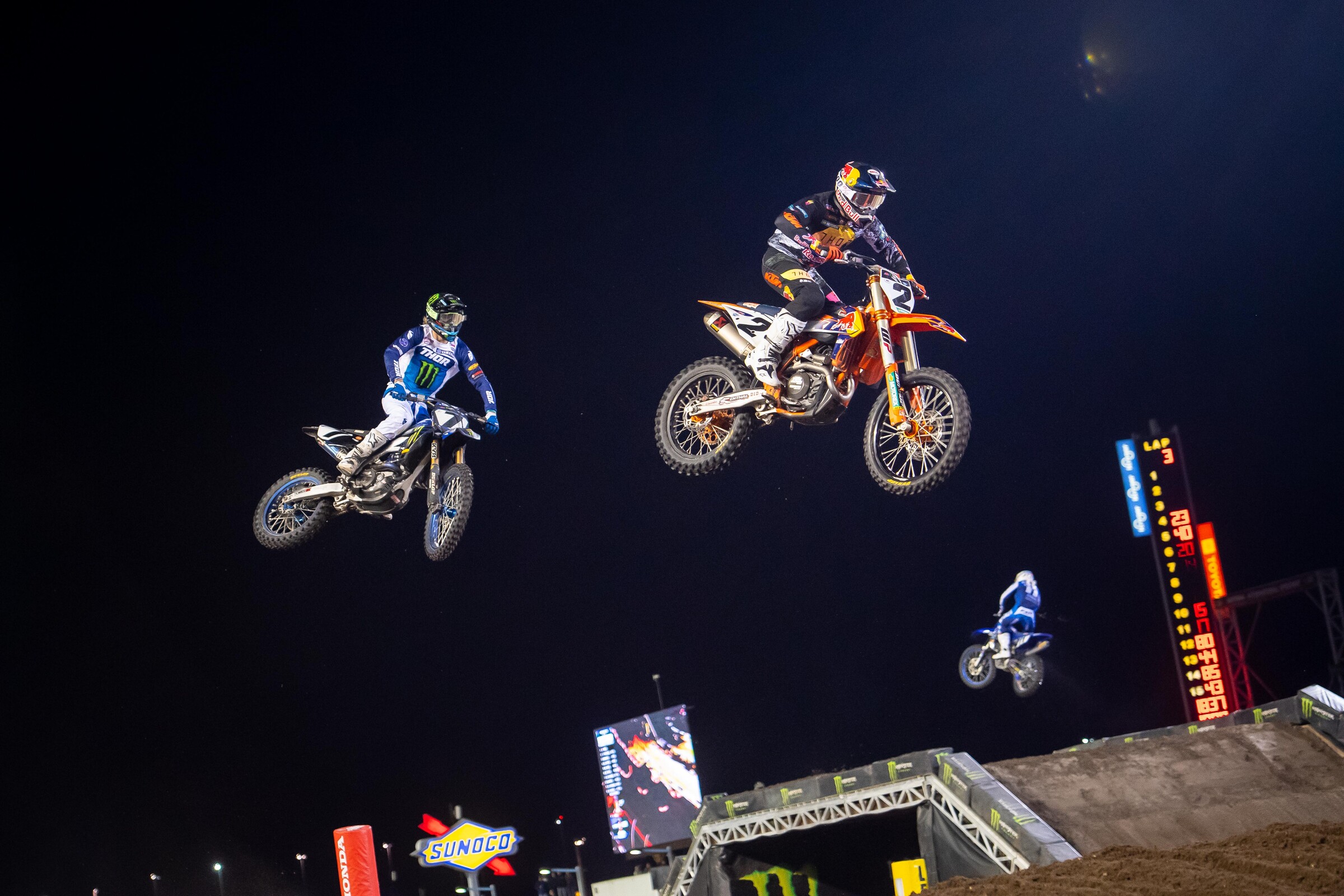 Webb was able to just pass Aaron Plessinger for second place right before the finish.