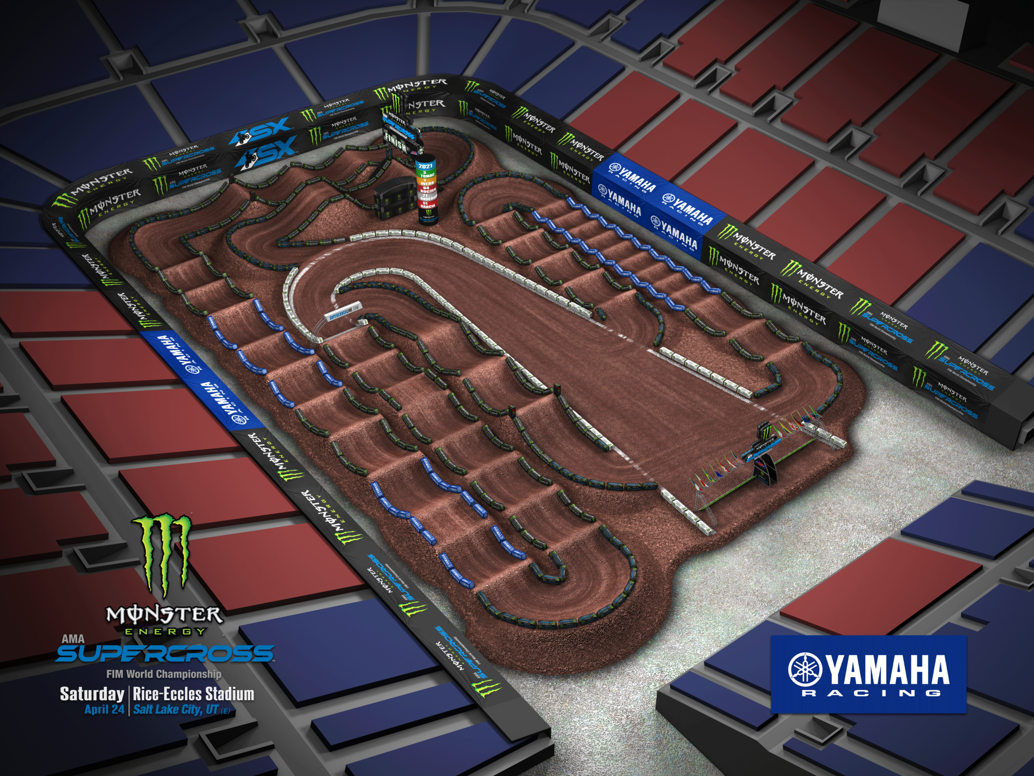 The  Salt Lake City round 16 layout.