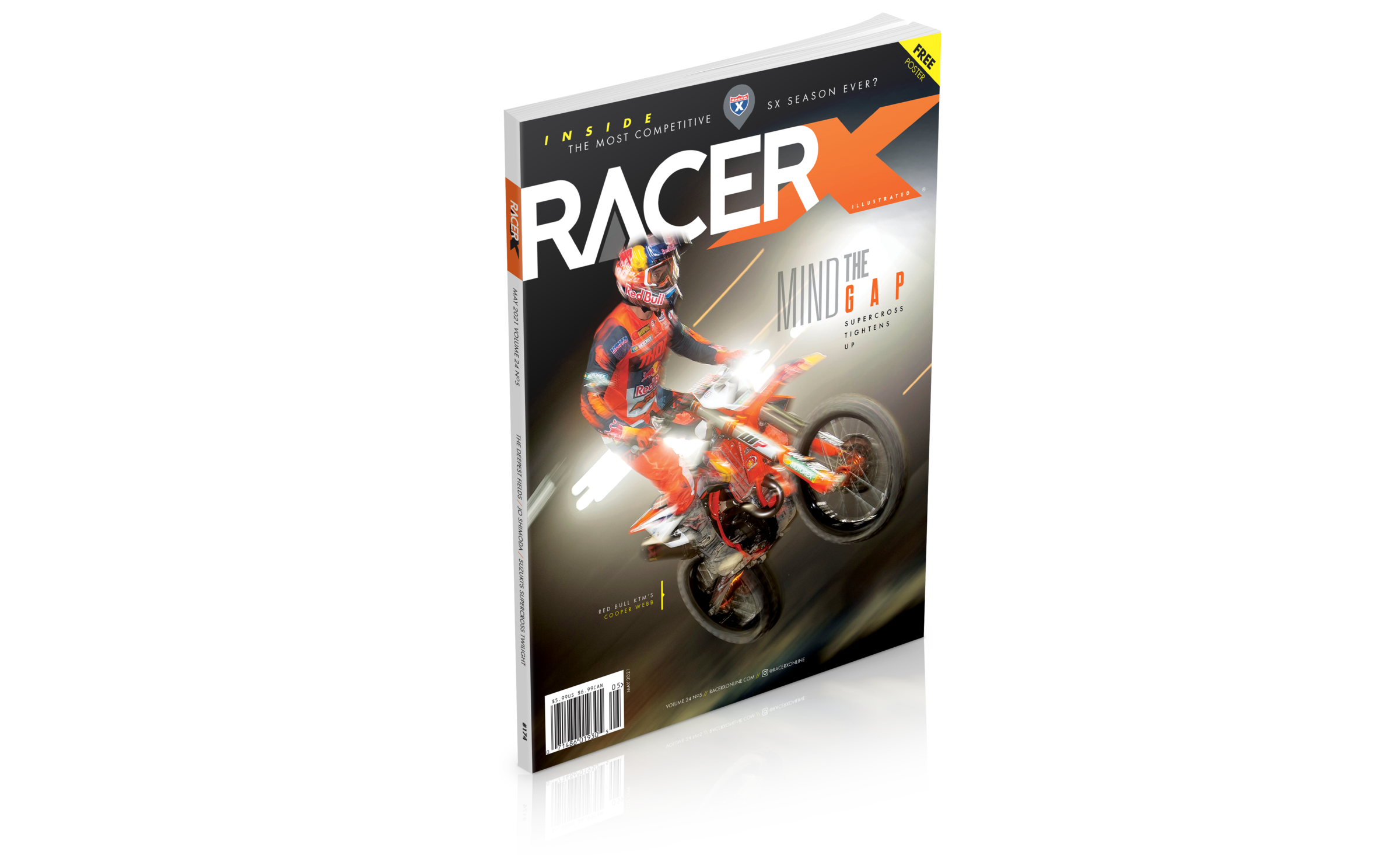 Red Bull KTM’s Cooper Webb won three 450SX main events through the first eight rounds, making him a serious Monster Energy AMA Supercross championship contender.